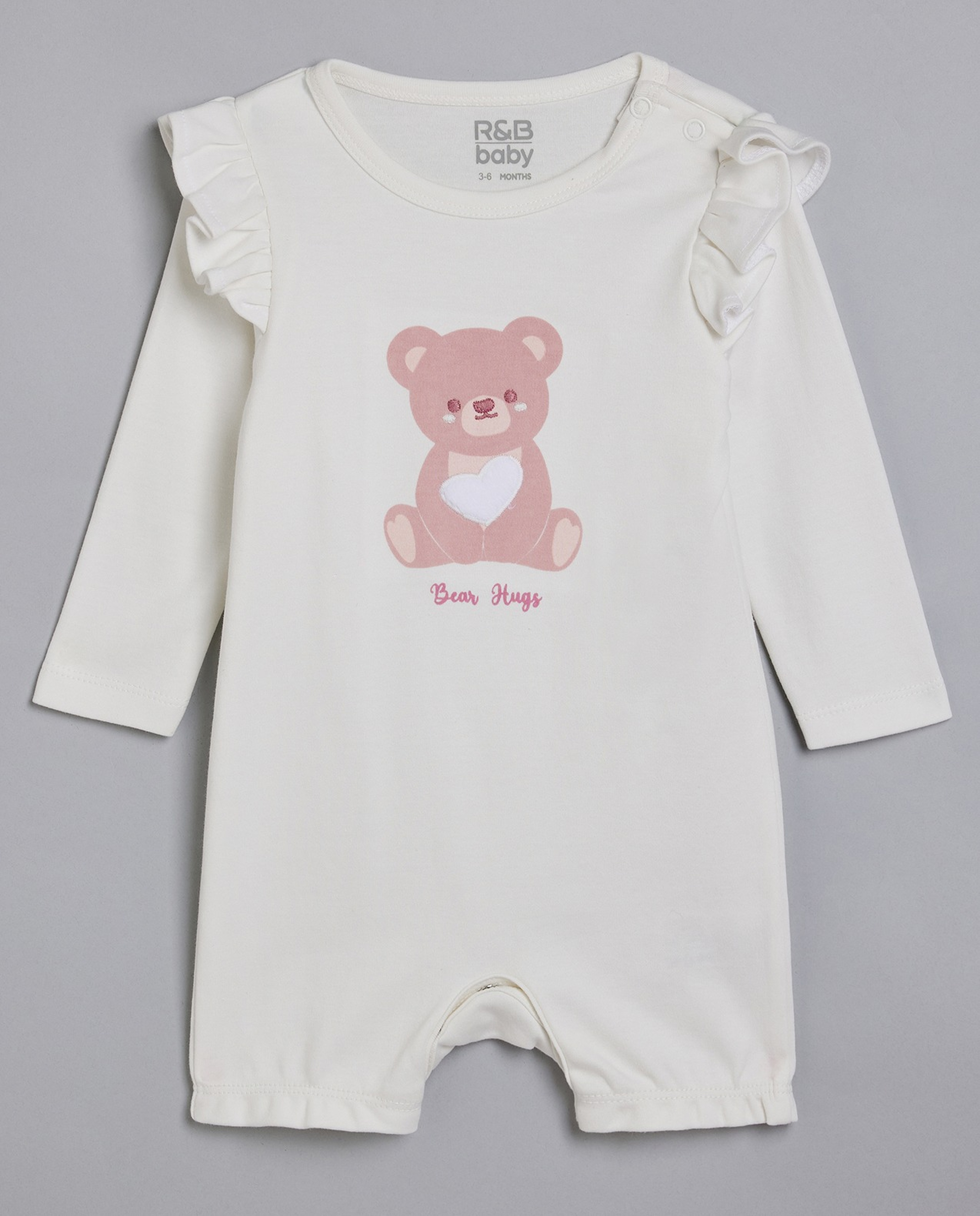 3 Pack Printed Bodysuits with Long Sleeves