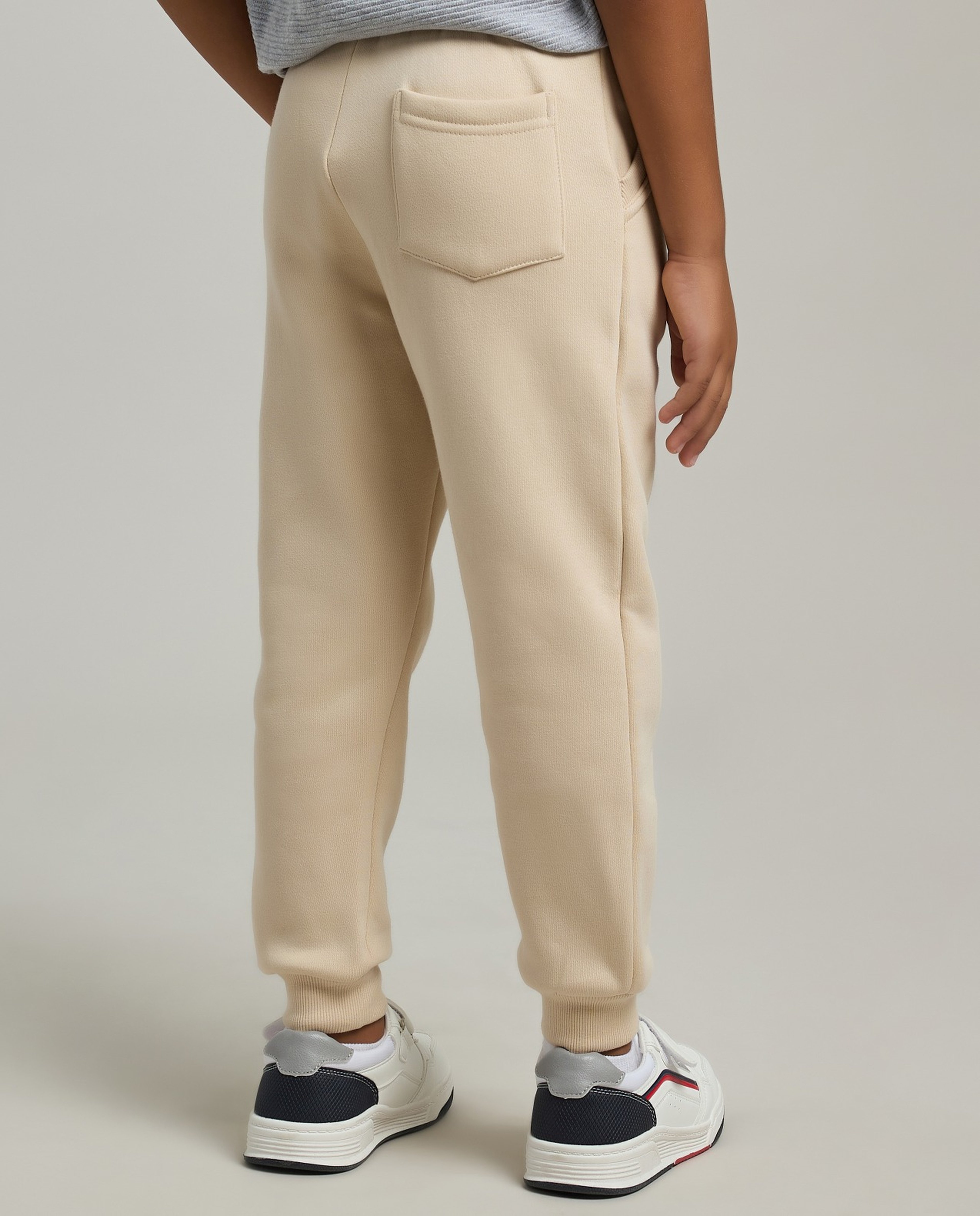 Print Detail Joggers with Drawstring Waist