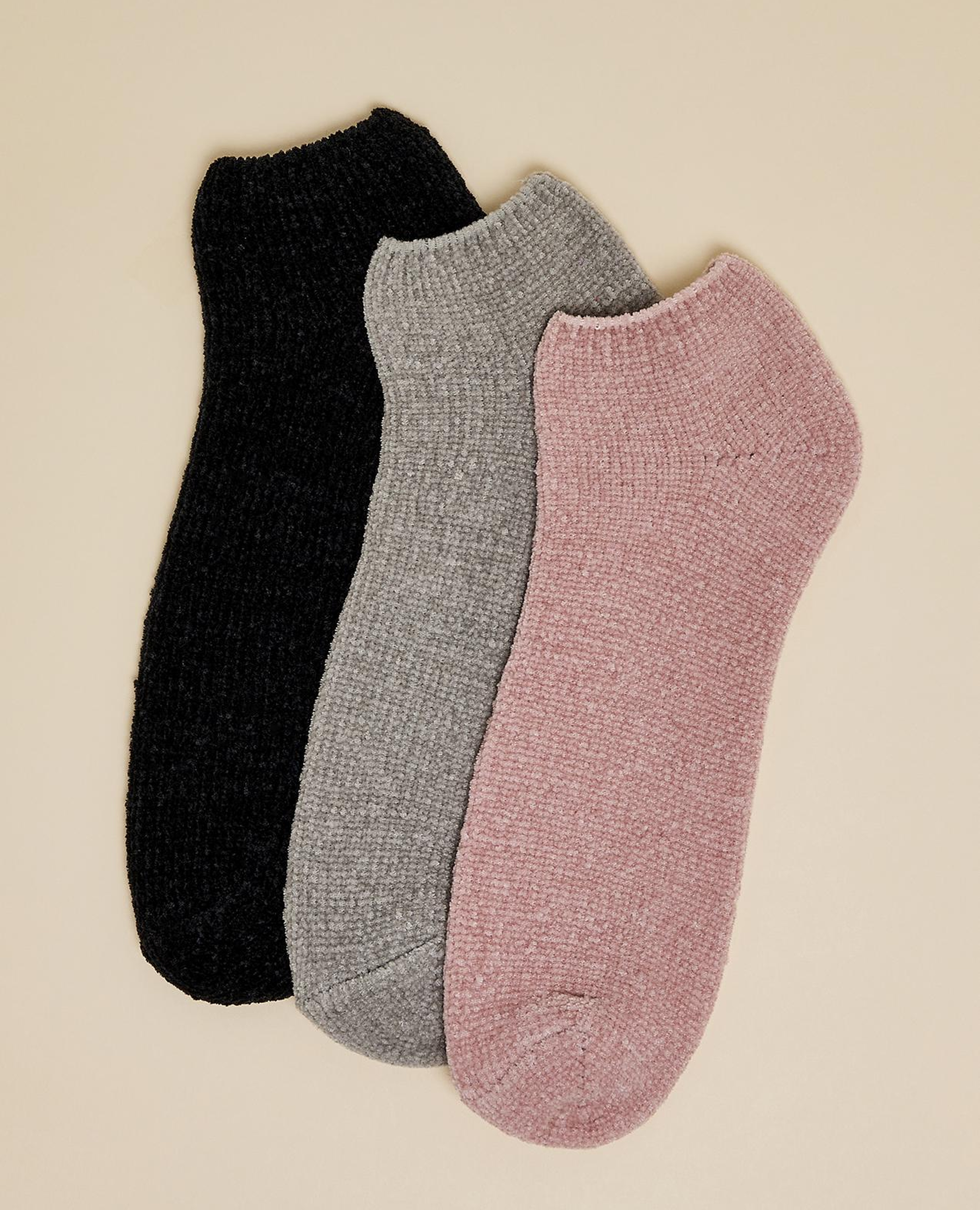جوارب قصيرة شتوية - 3 ازواج