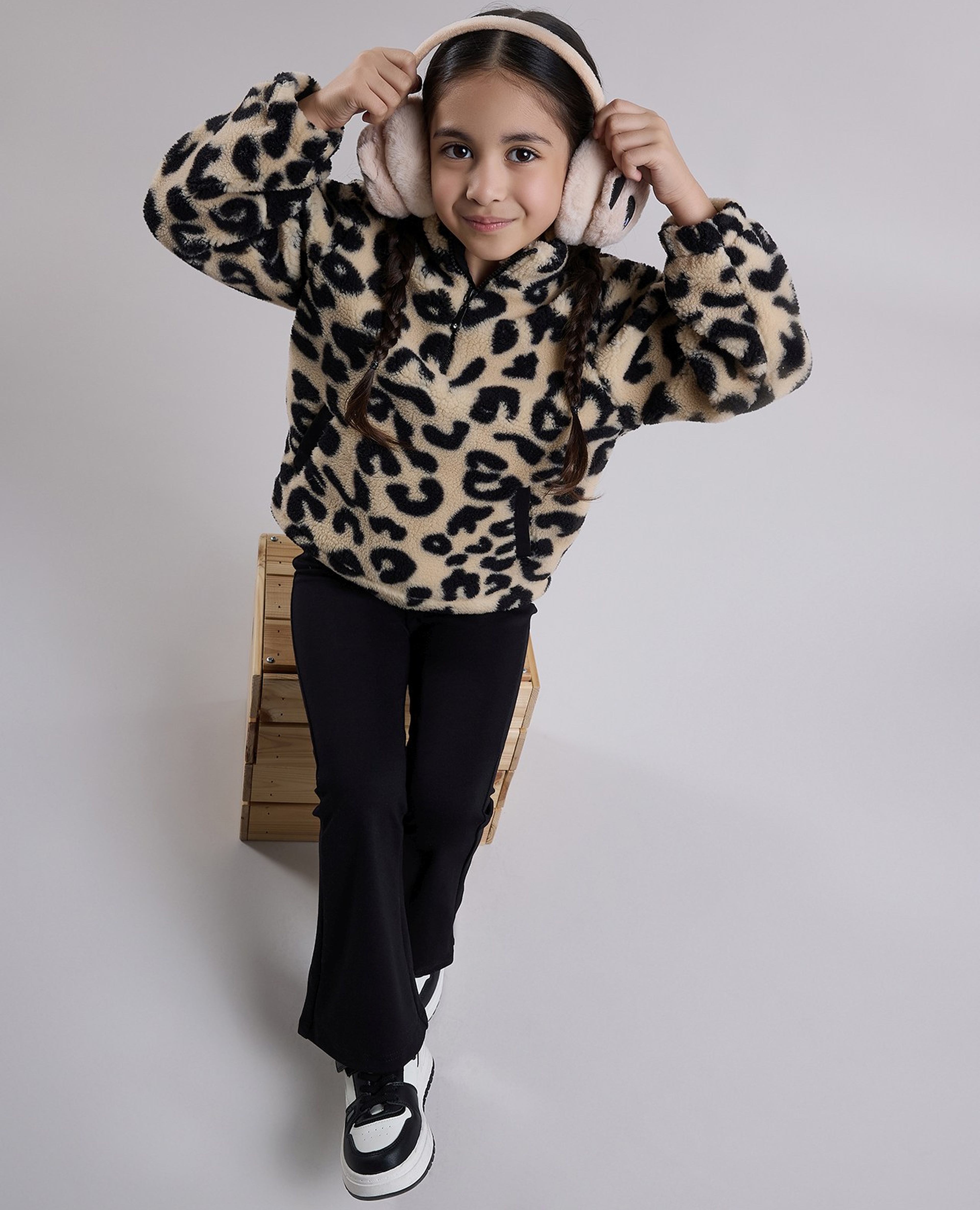 طقم ملابس بطبعة حيوانات