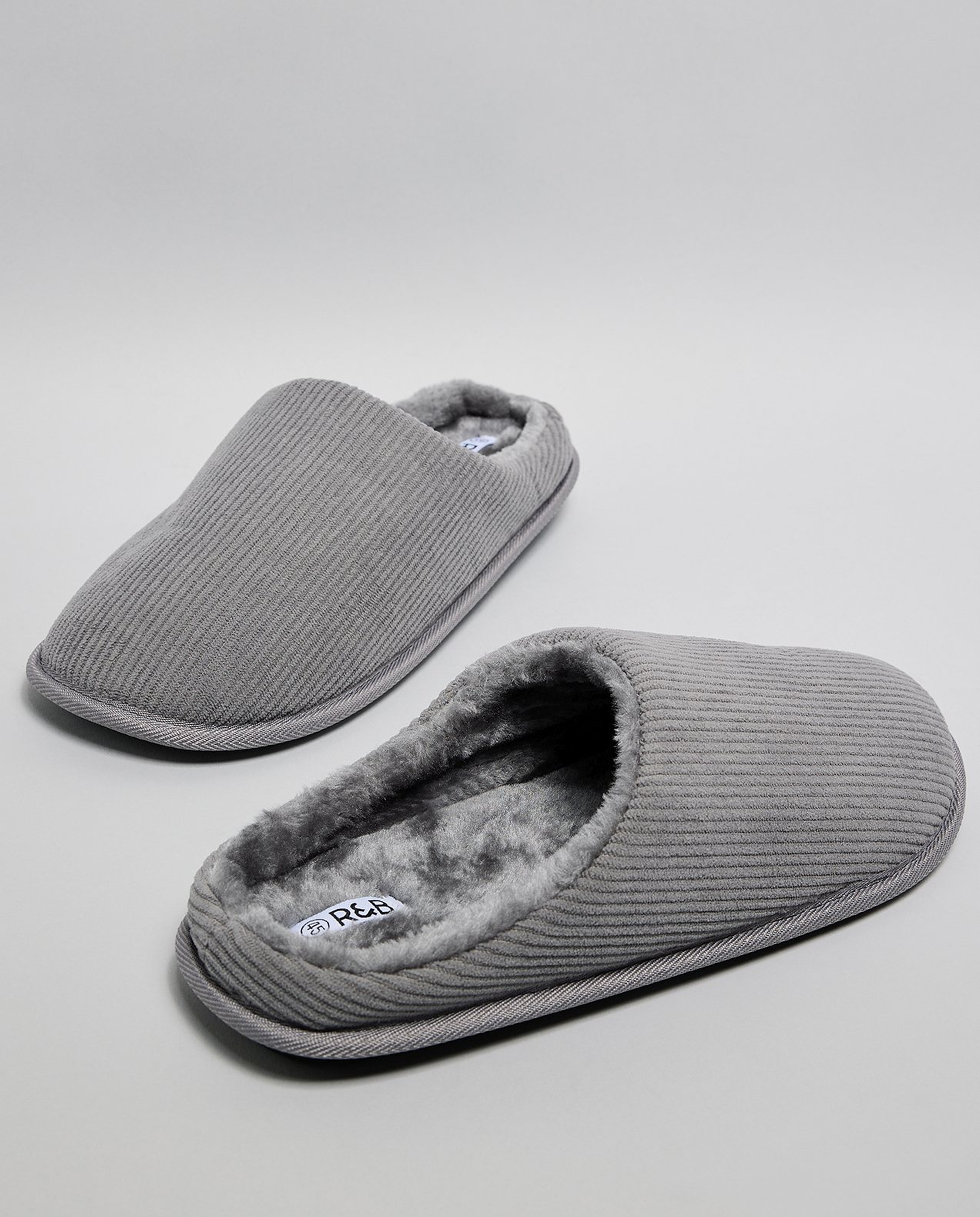 Ribbed Bedroom Slippers