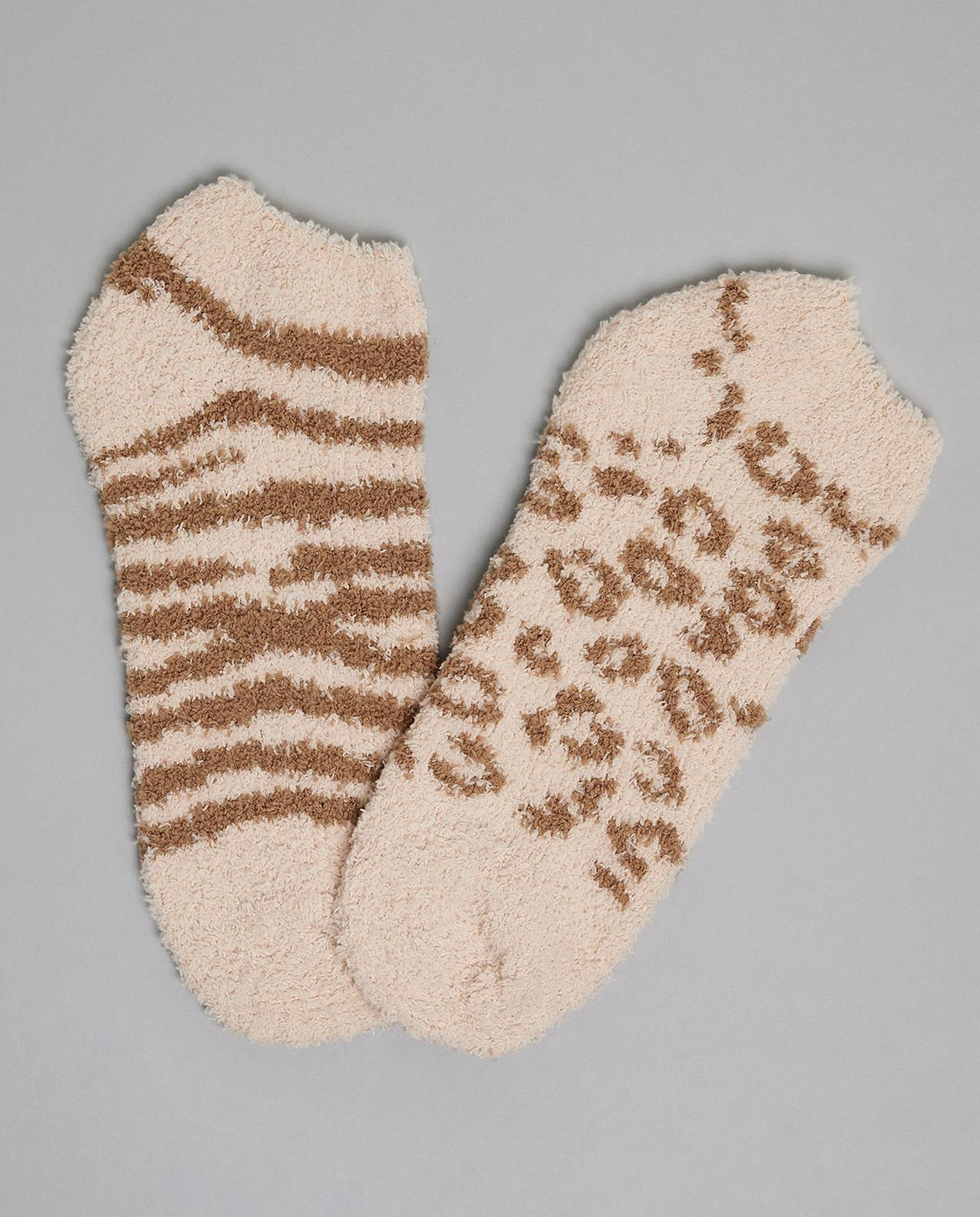 3 Pack Printed Winter Ankle Socks