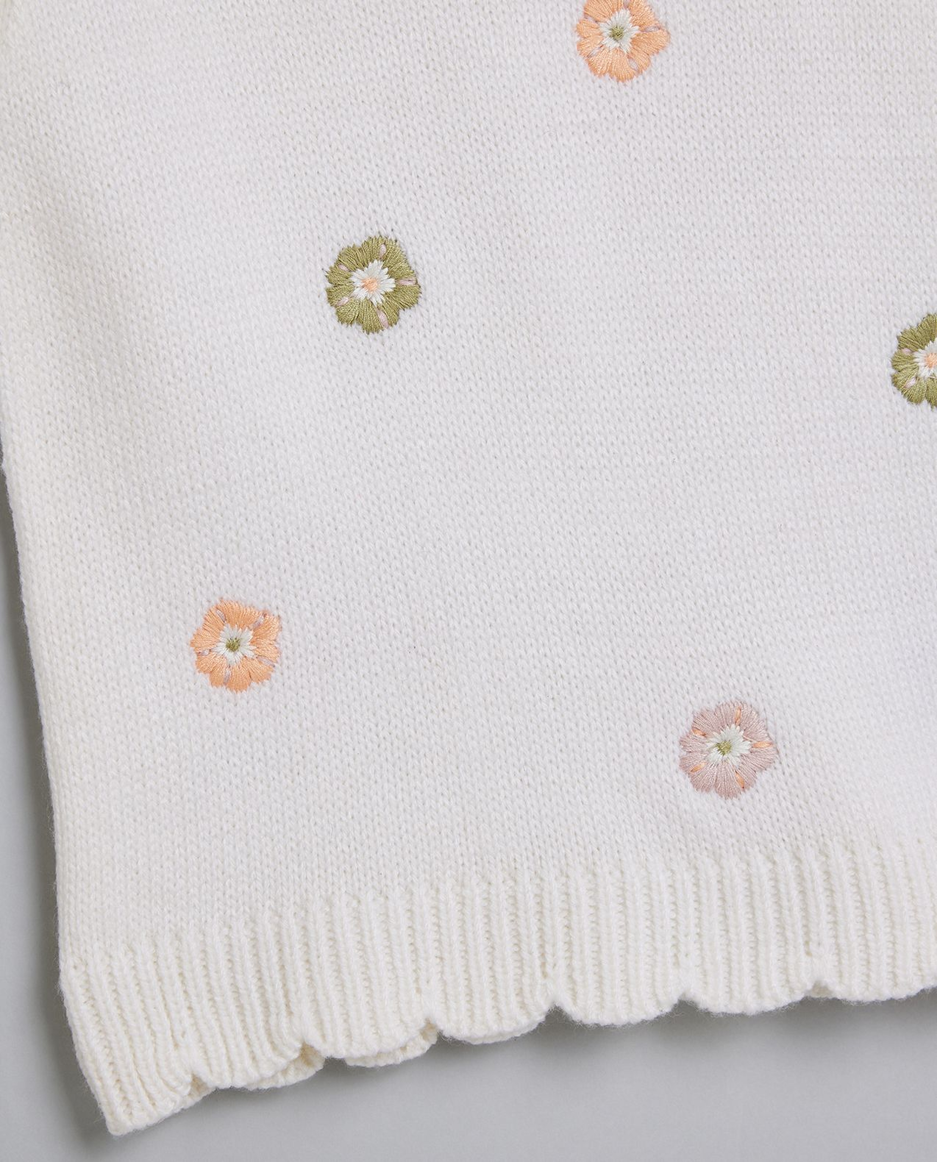 Embroidered Sweater Vest