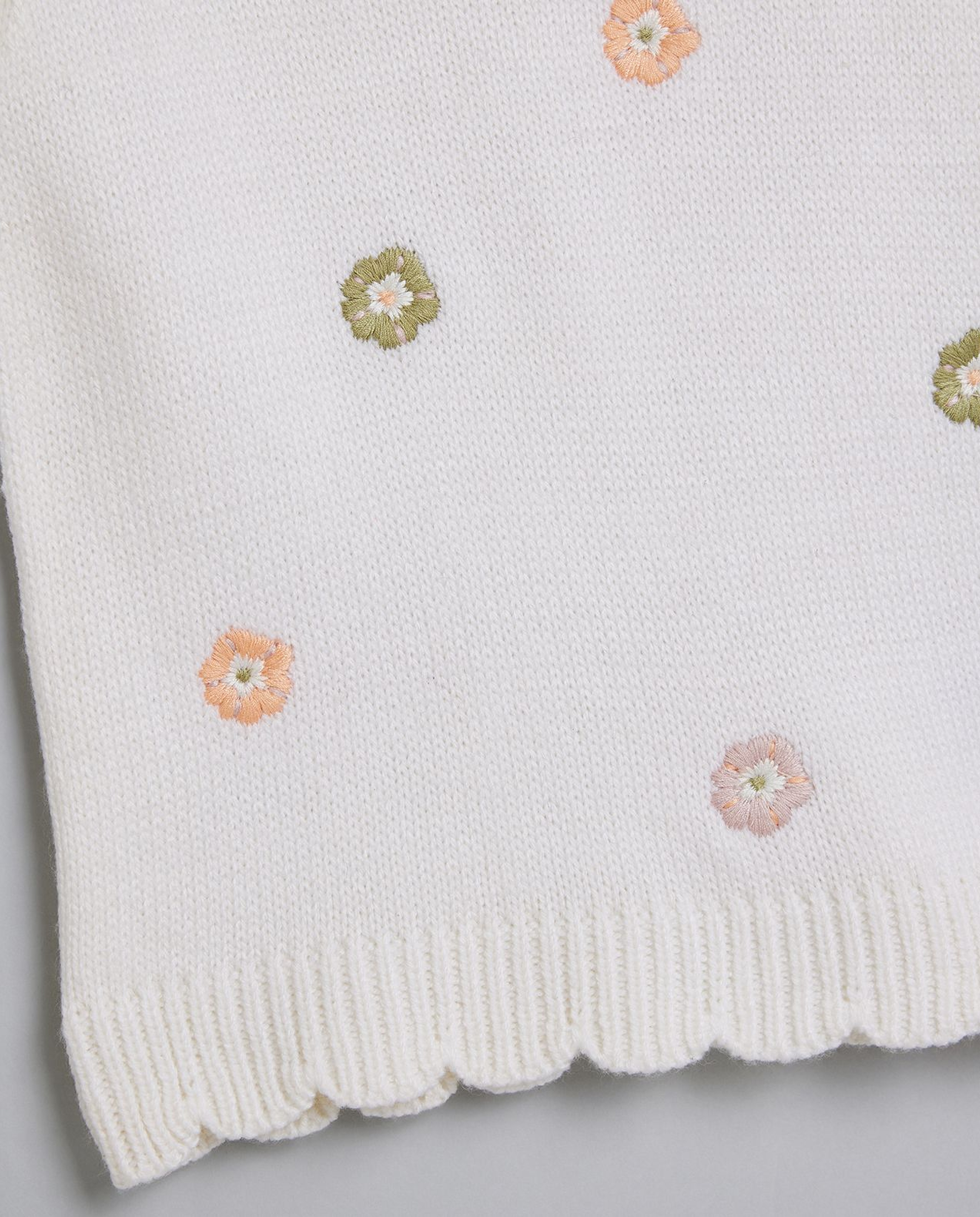 Embroidered Sweater Vest