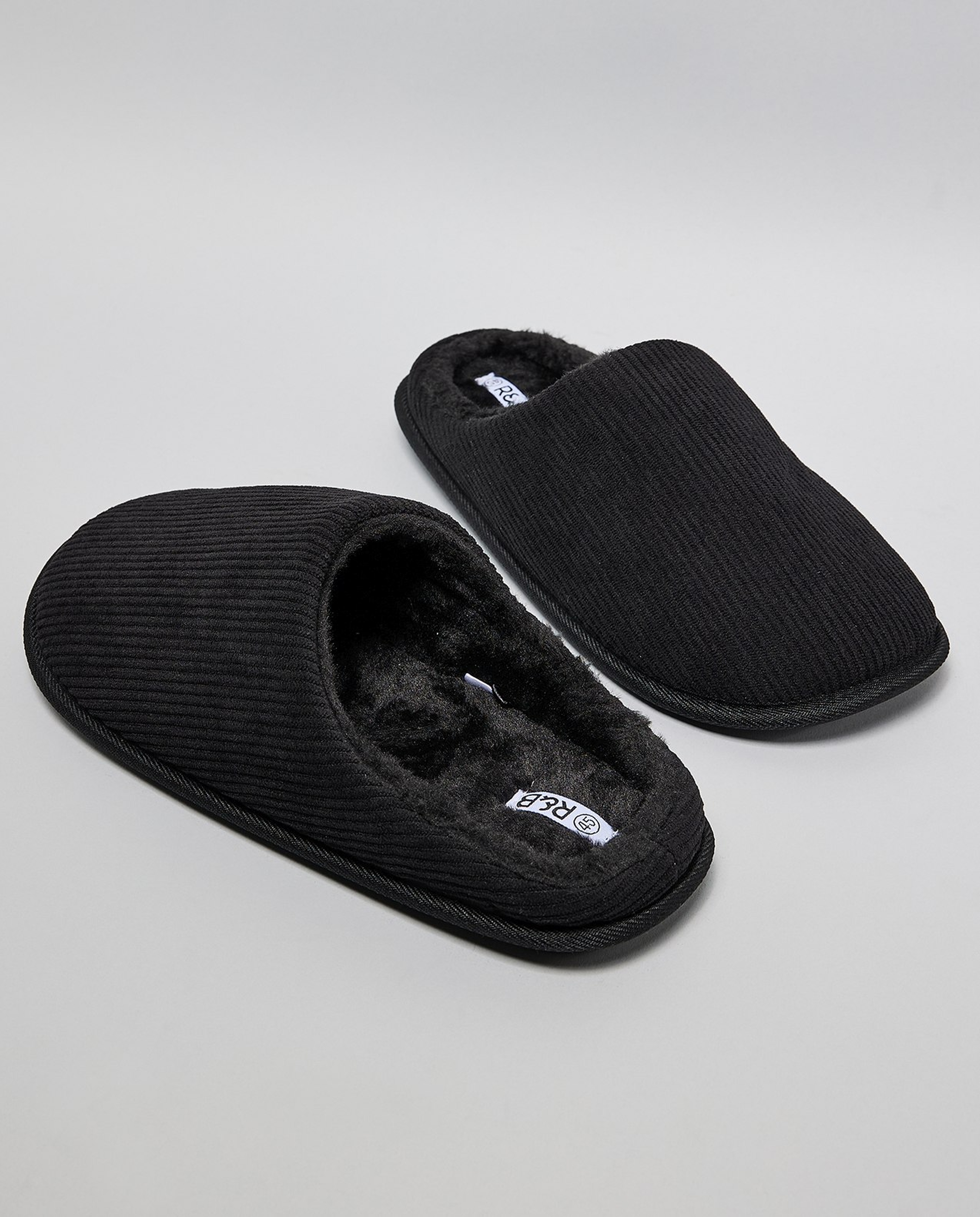 Ribbed Bedroom Slippers