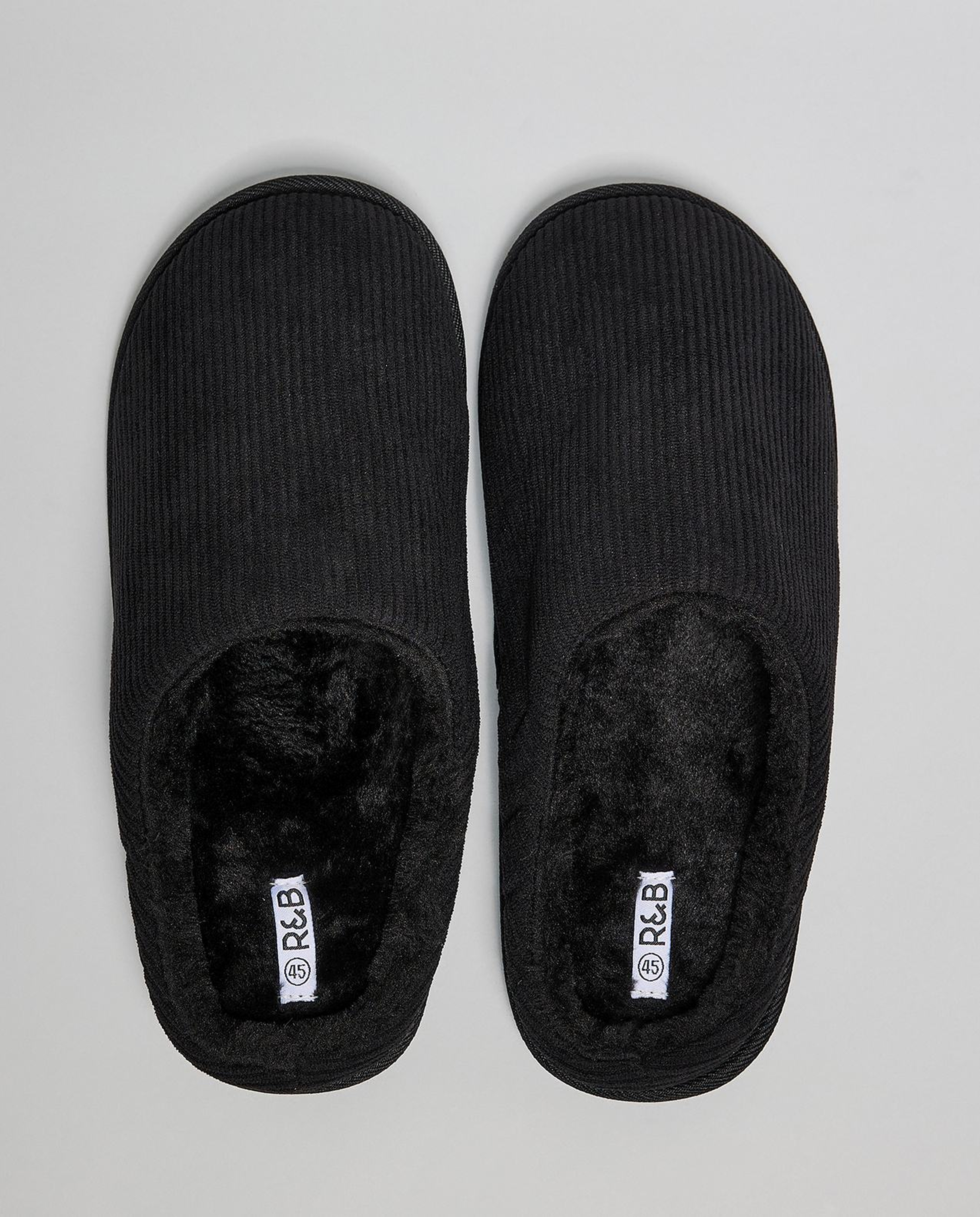 Ribbed Bedroom Slippers