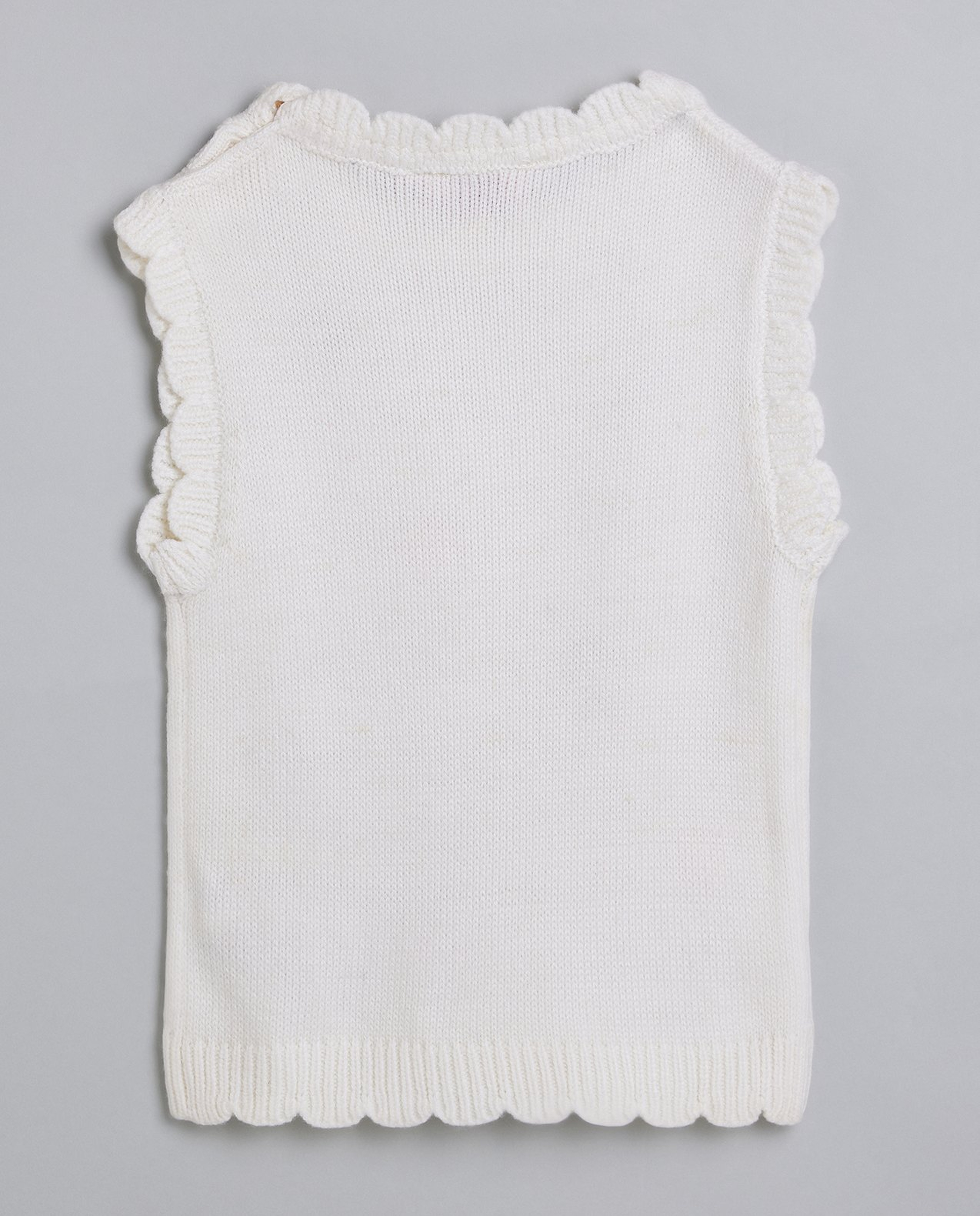 Embroidered Sweater Vest
