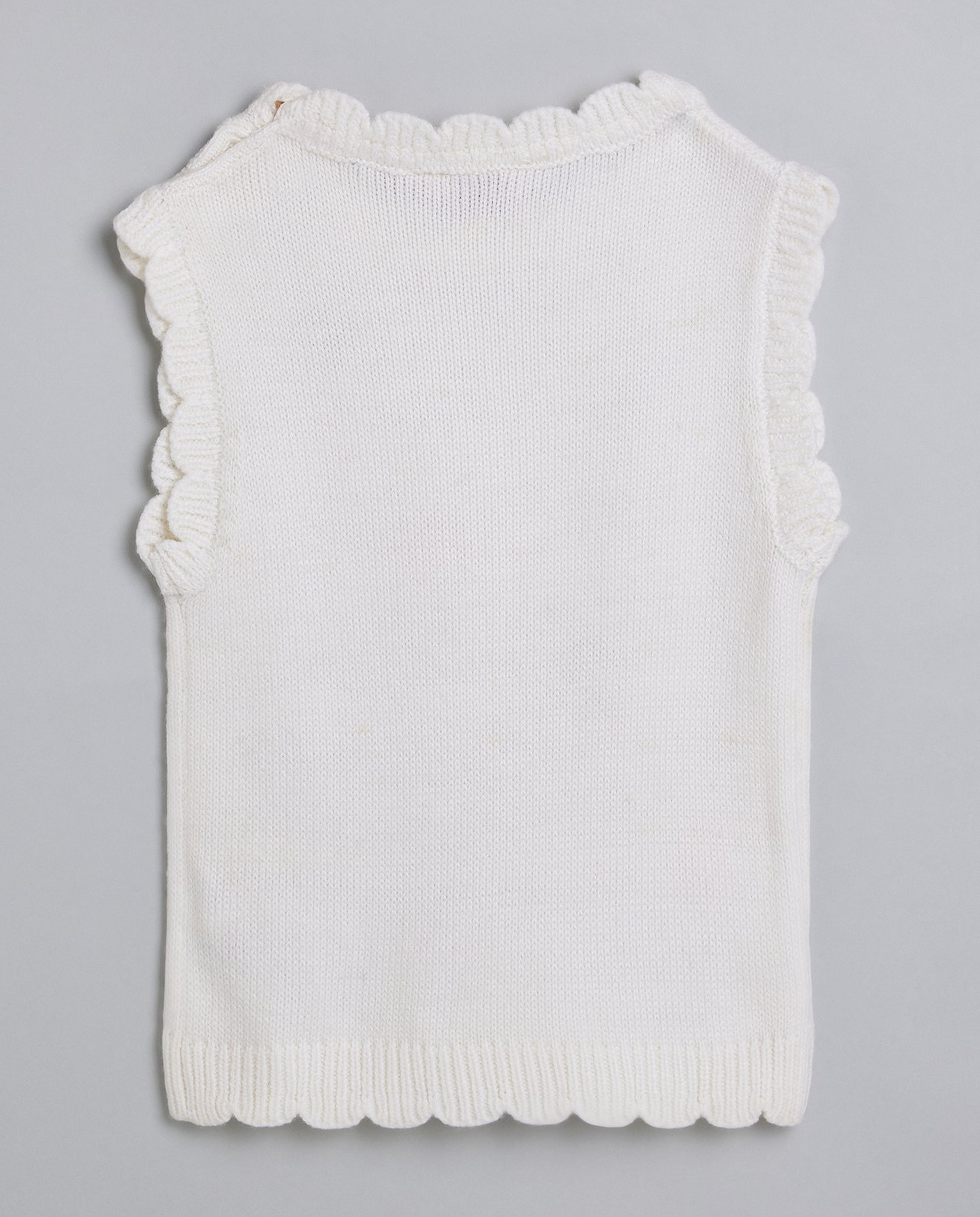 Embroidered Sweater Vest