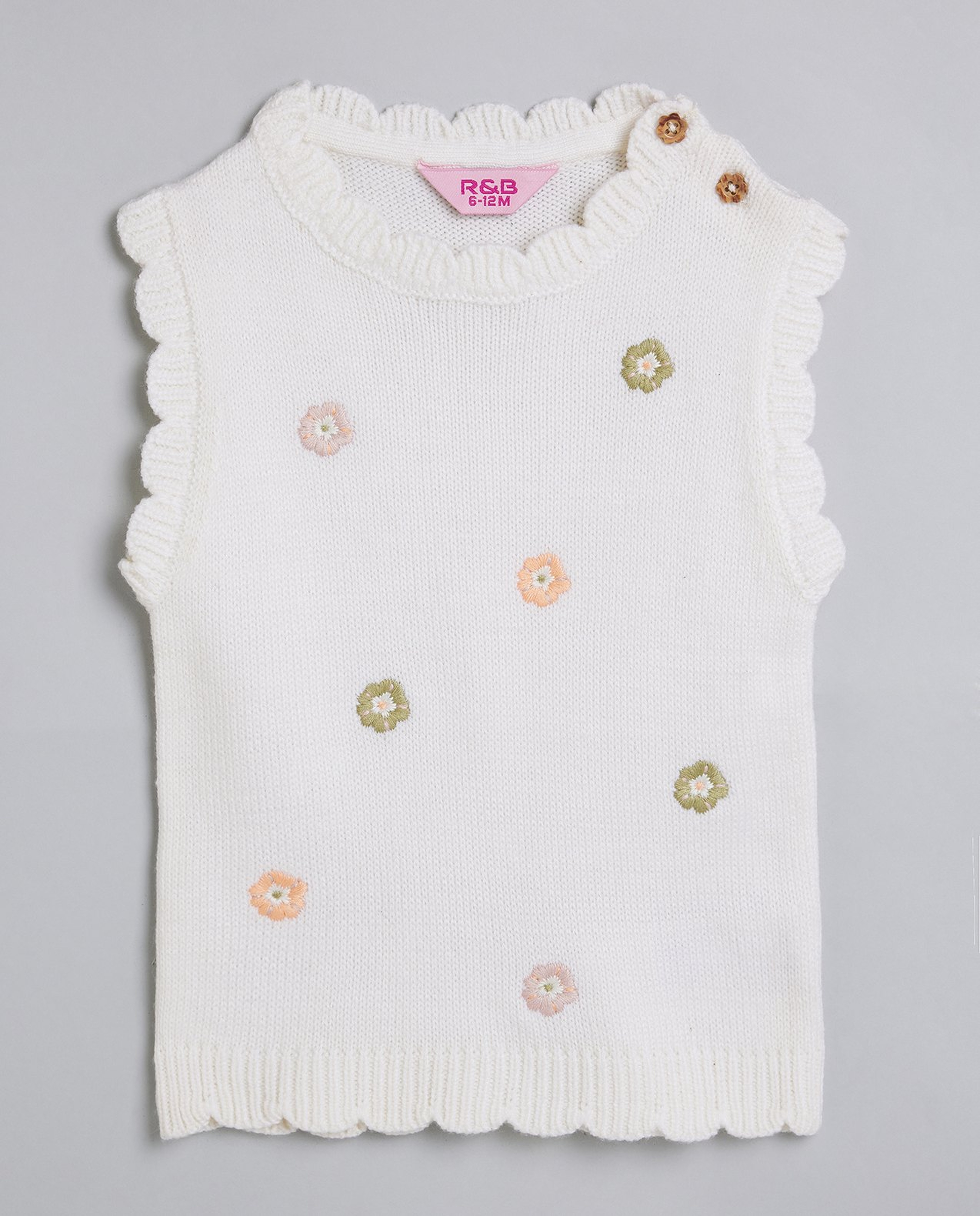 Embroidered Sweater Vest