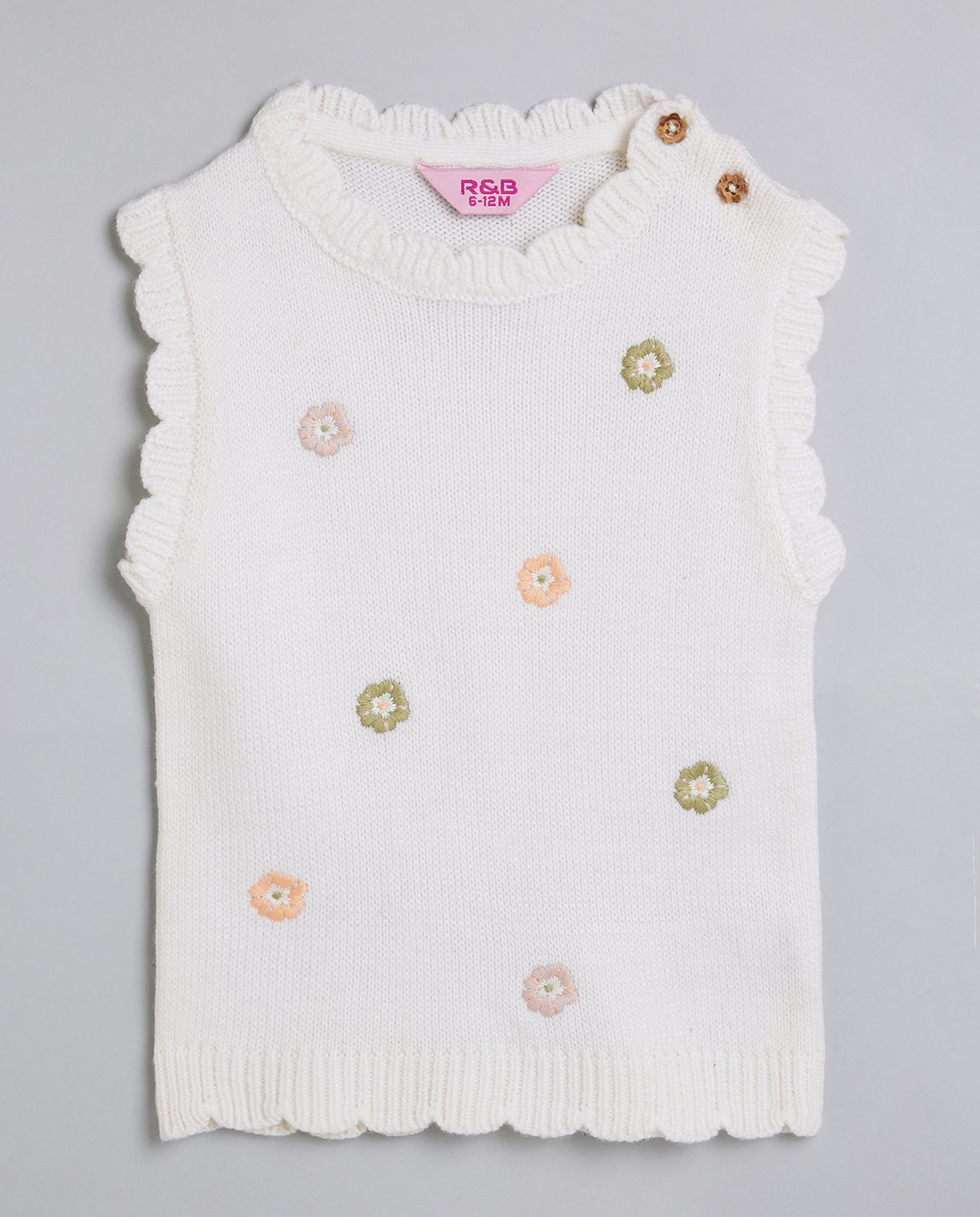 Embroidered Sweater Vest