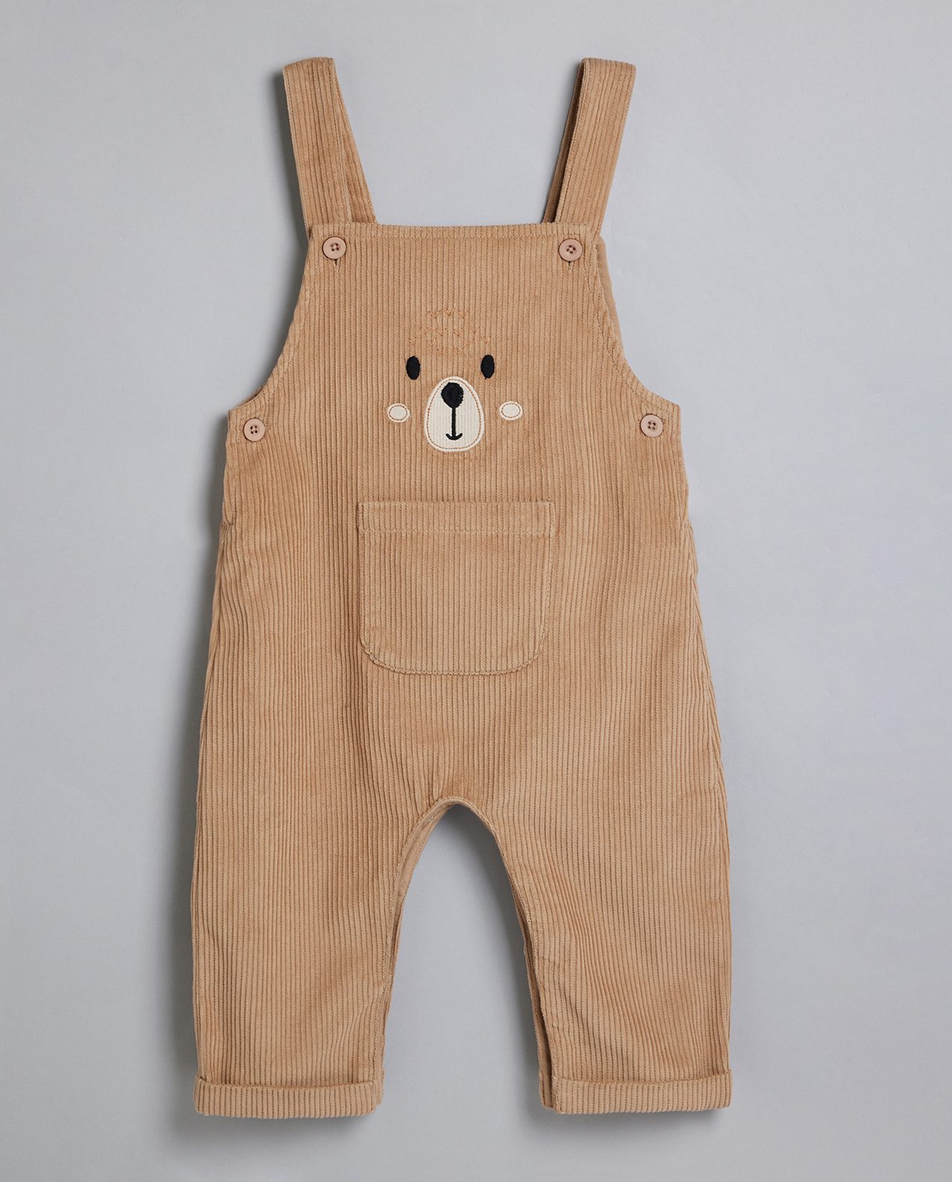 Printed T-Shirt and Dungaree Set