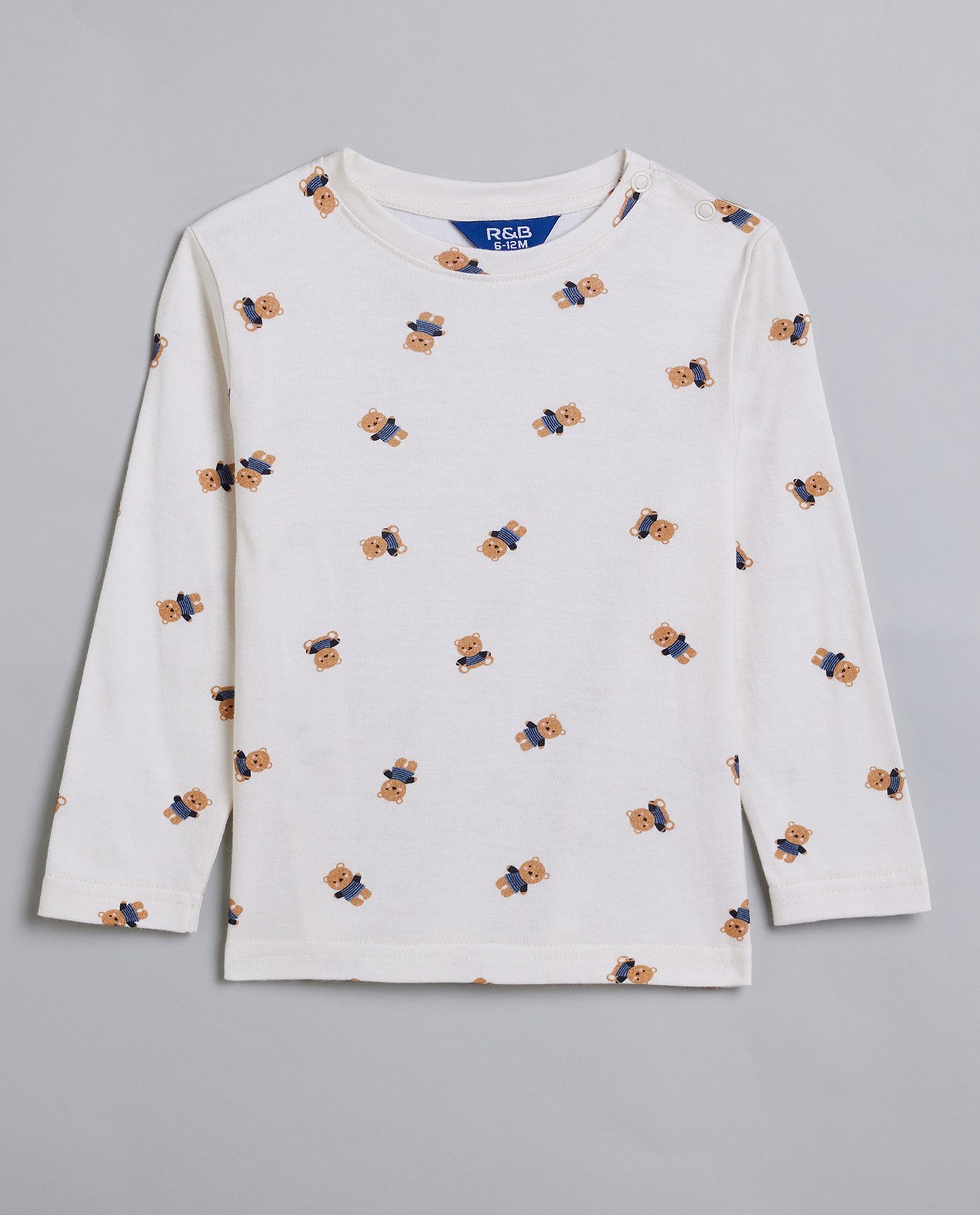 Printed T-Shirt and Dungaree Set