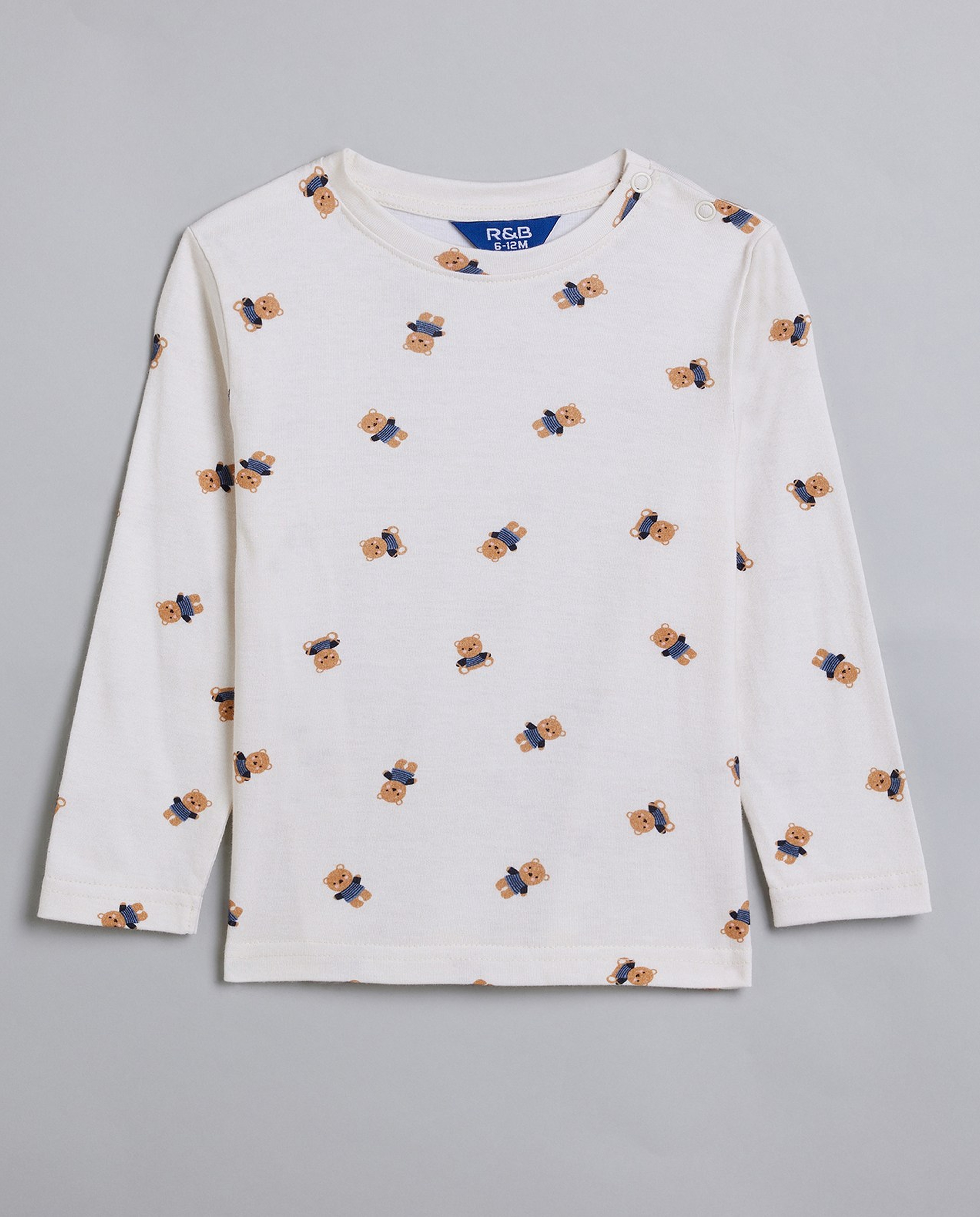 Printed T-Shirt and Dungaree Set