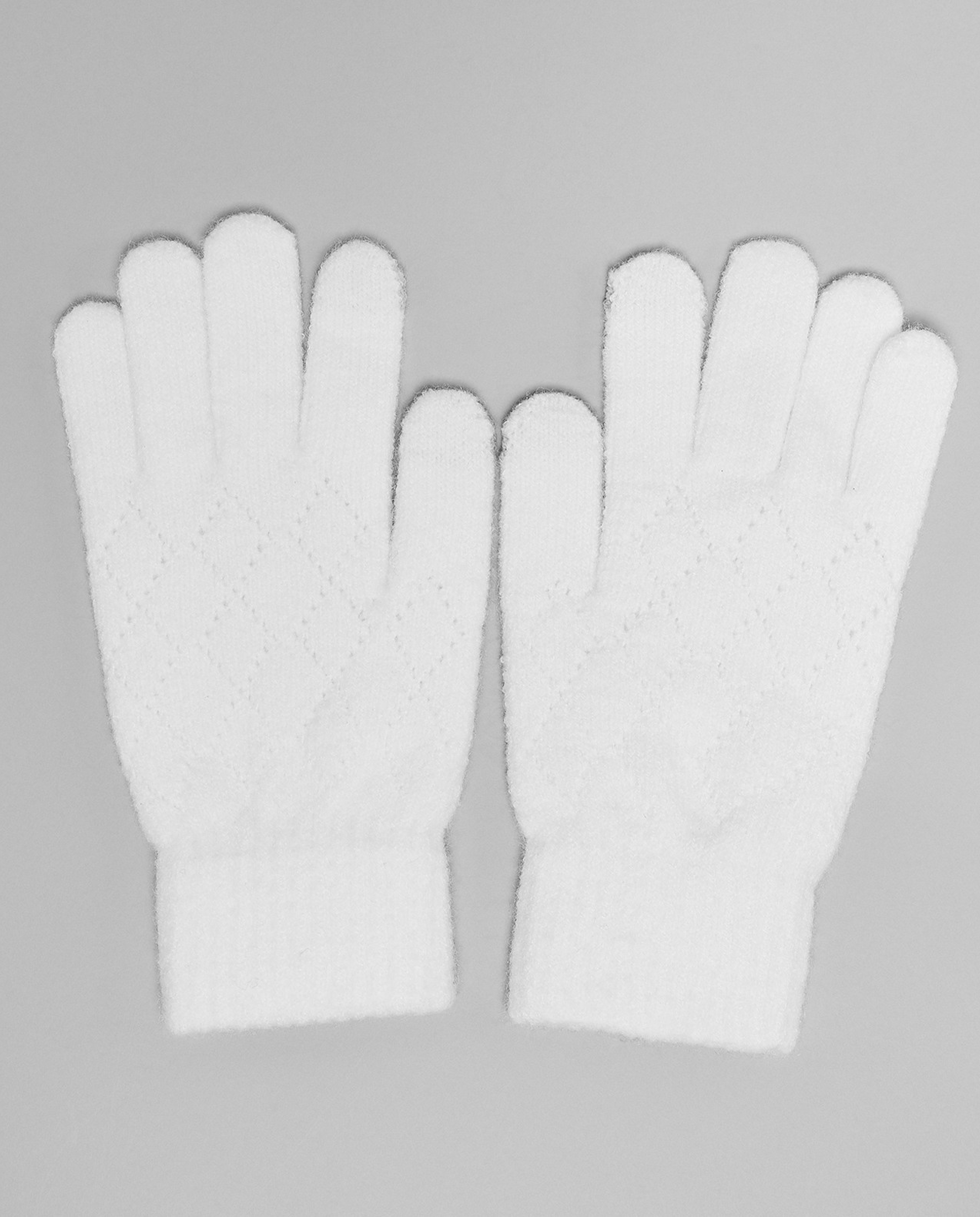 Textured Knit Gloves