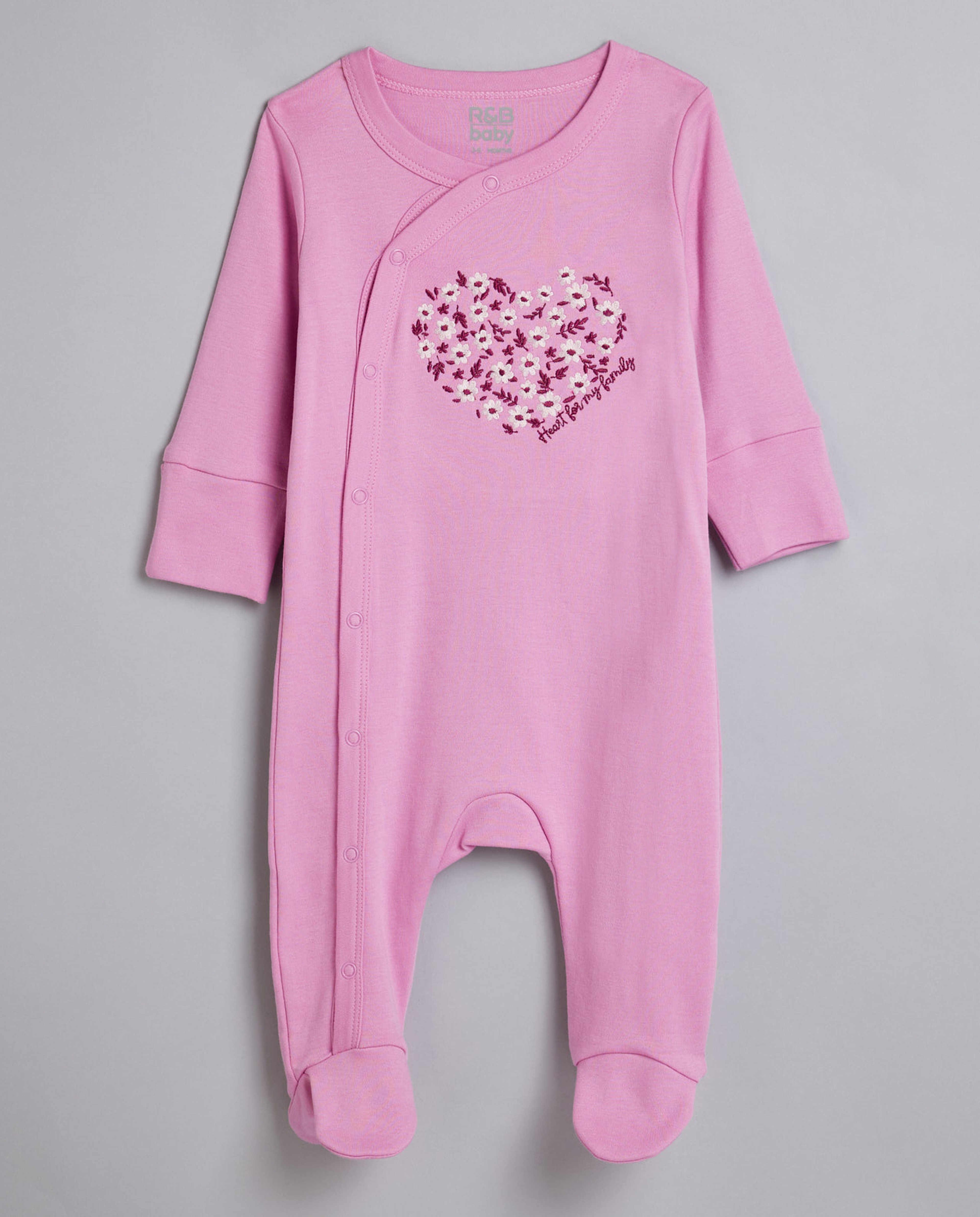 Newborns 3 Pack Footed Sleepsuits