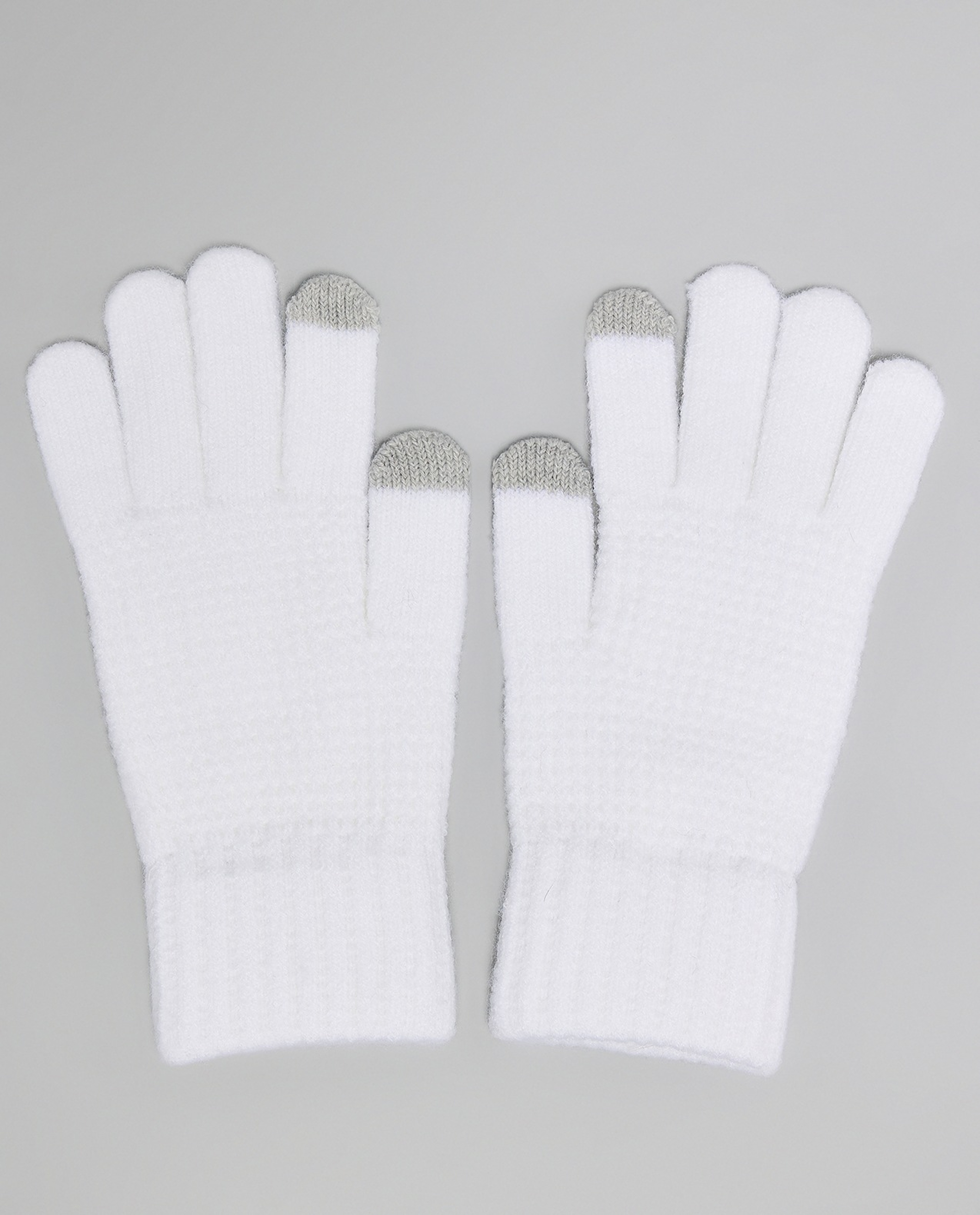 Textured Knit Gloves