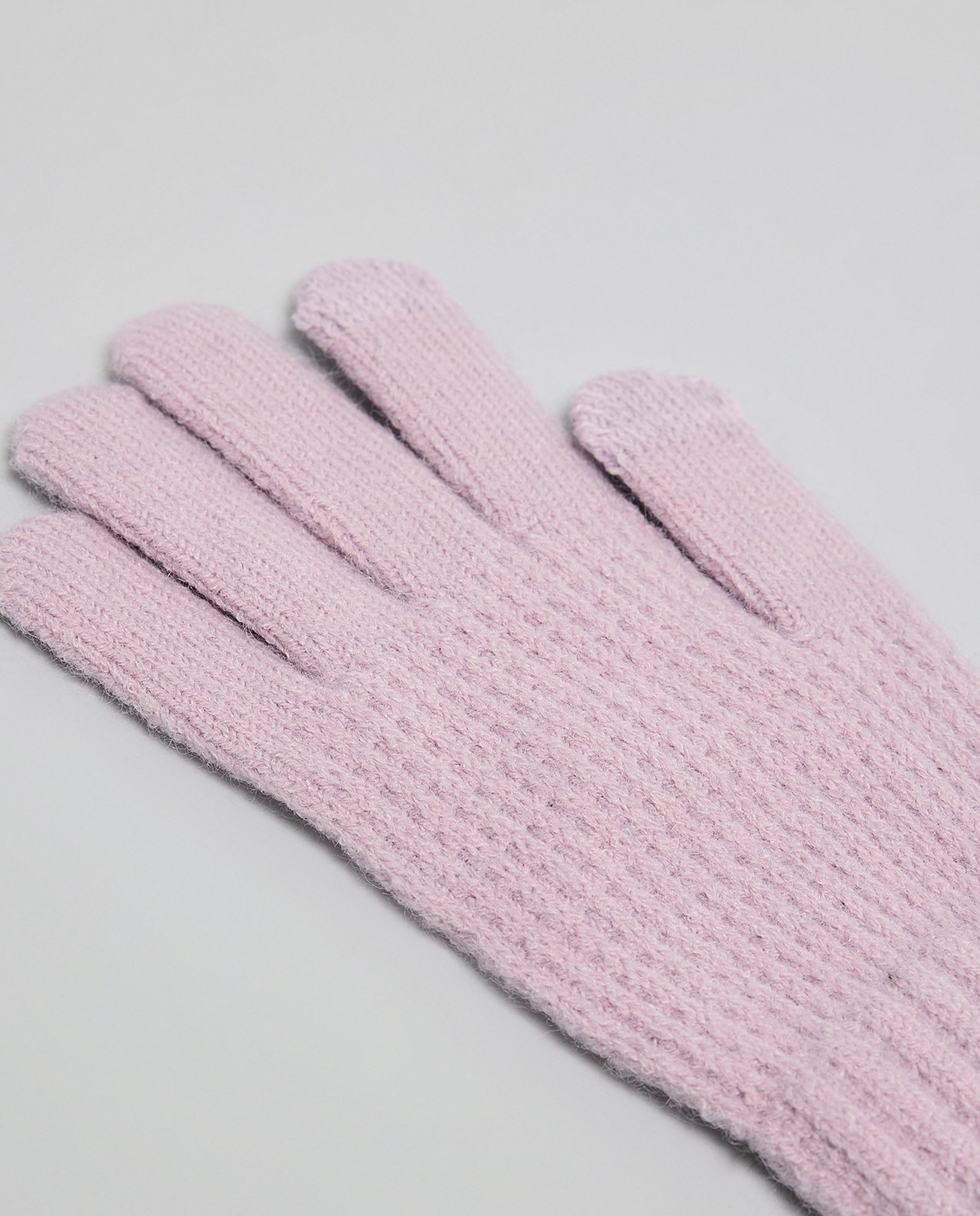 Textured Knit Gloves