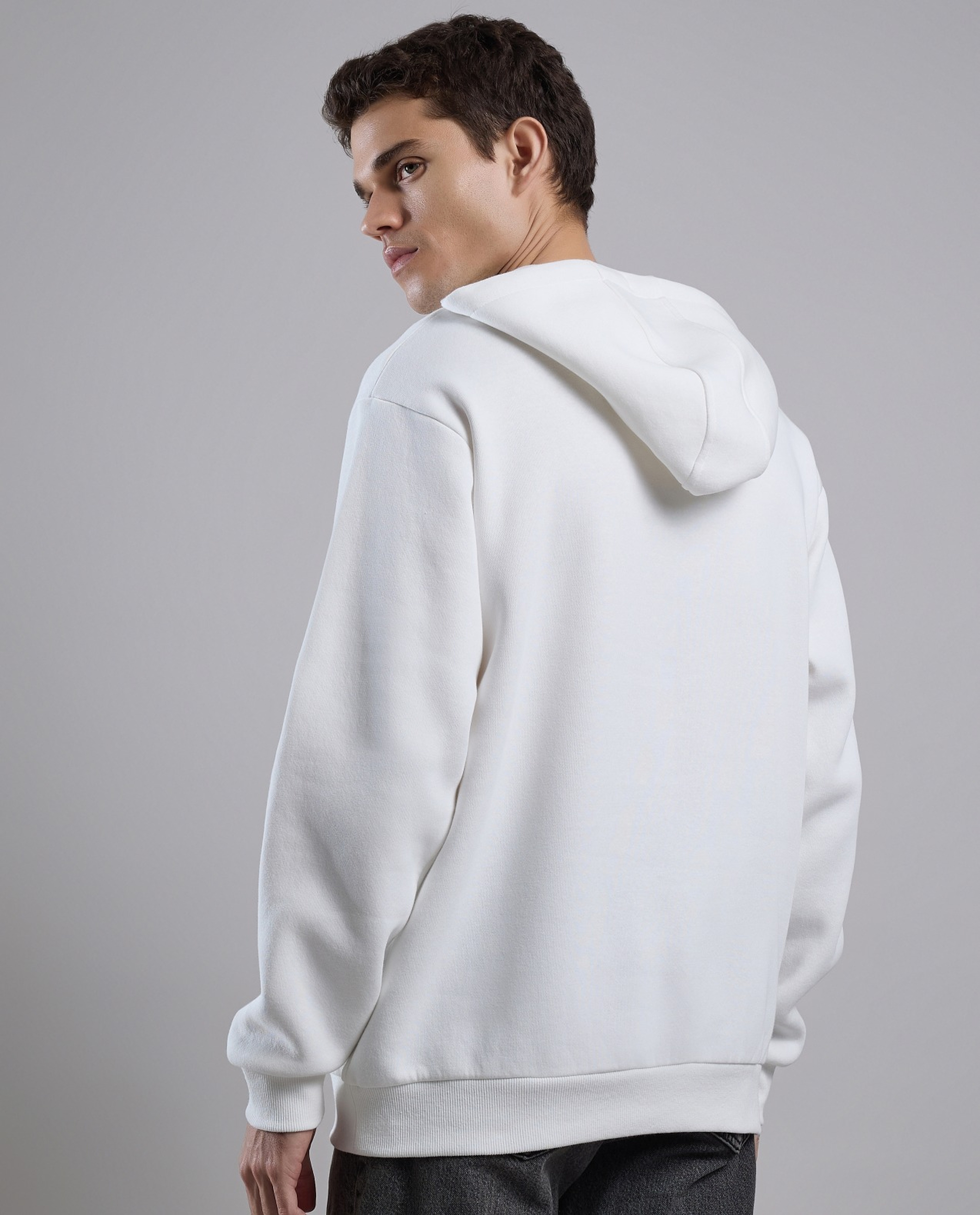 Printed Hoodie with Long Sleeves