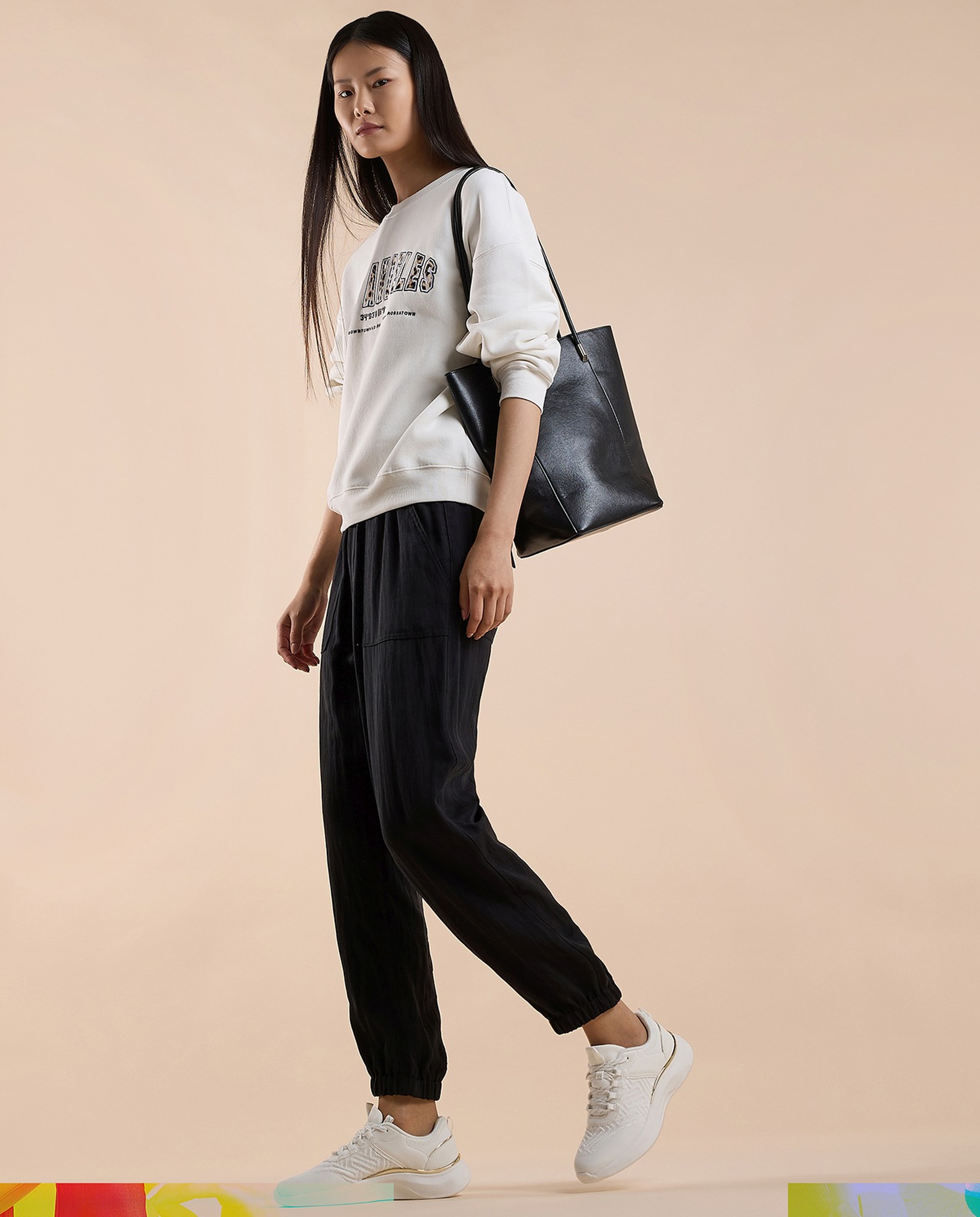 Textured Joggers with Drawstring Waist