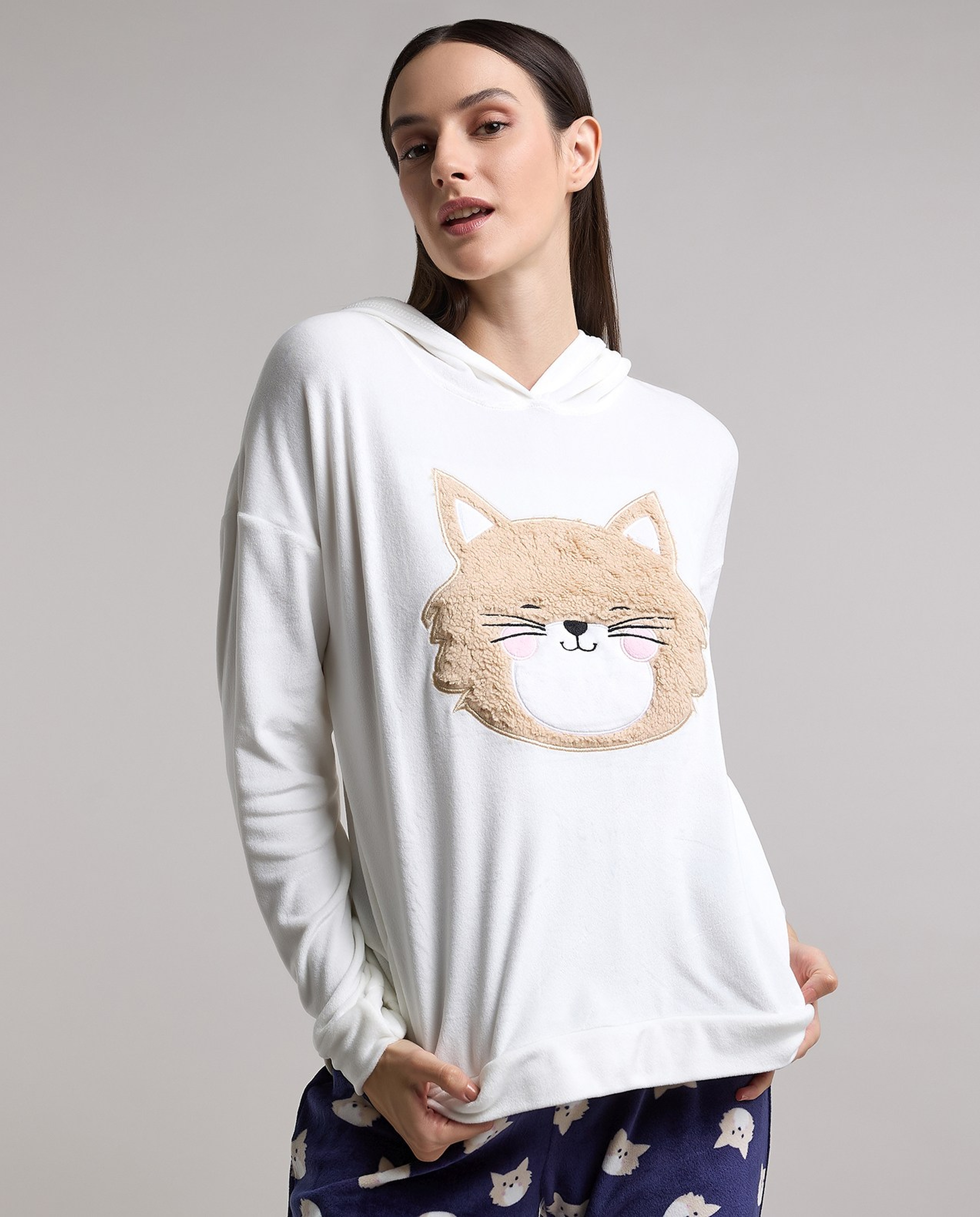 Printed Long Sleeves Pyjama Set