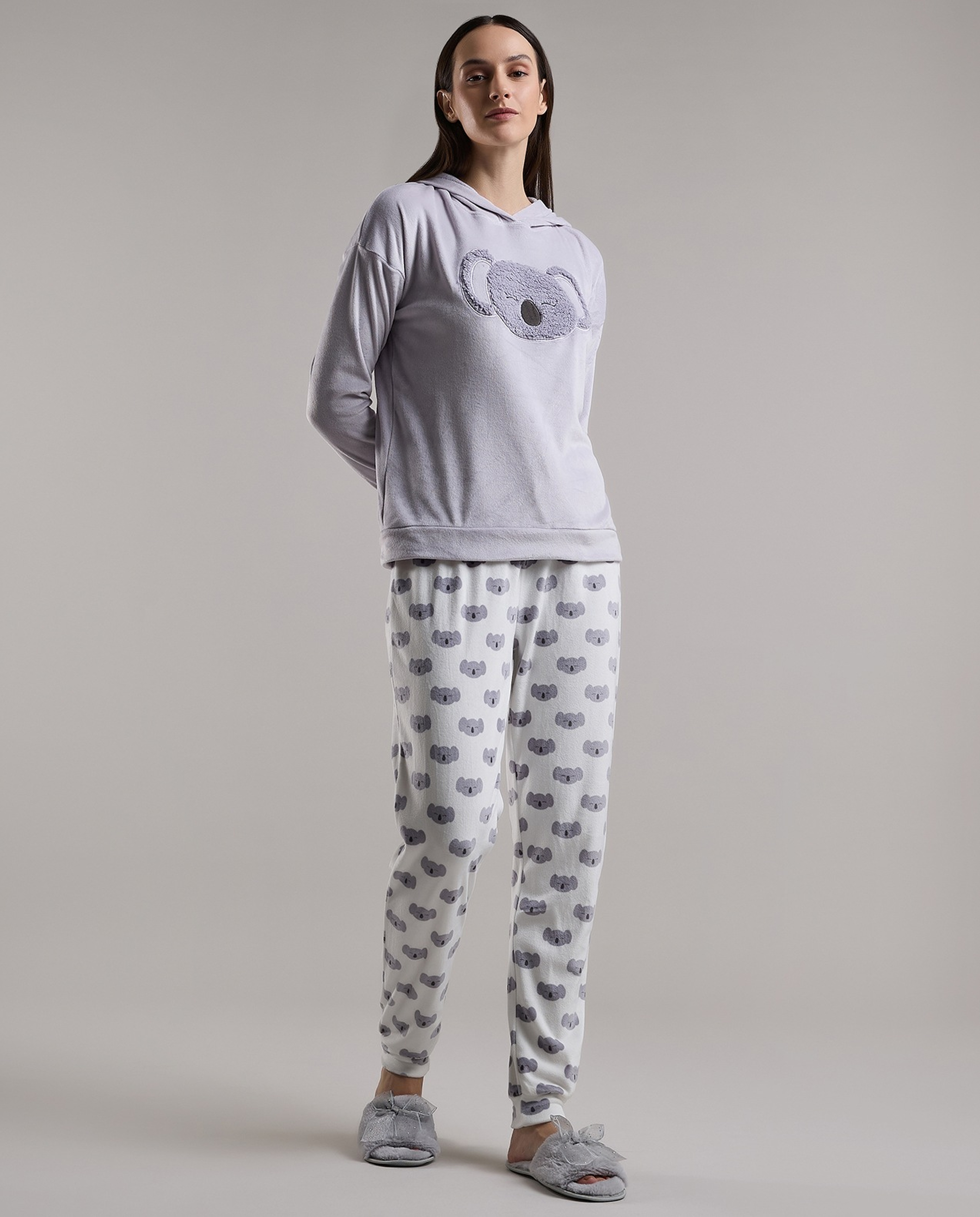 Printed Long Sleeves Pyjama Set