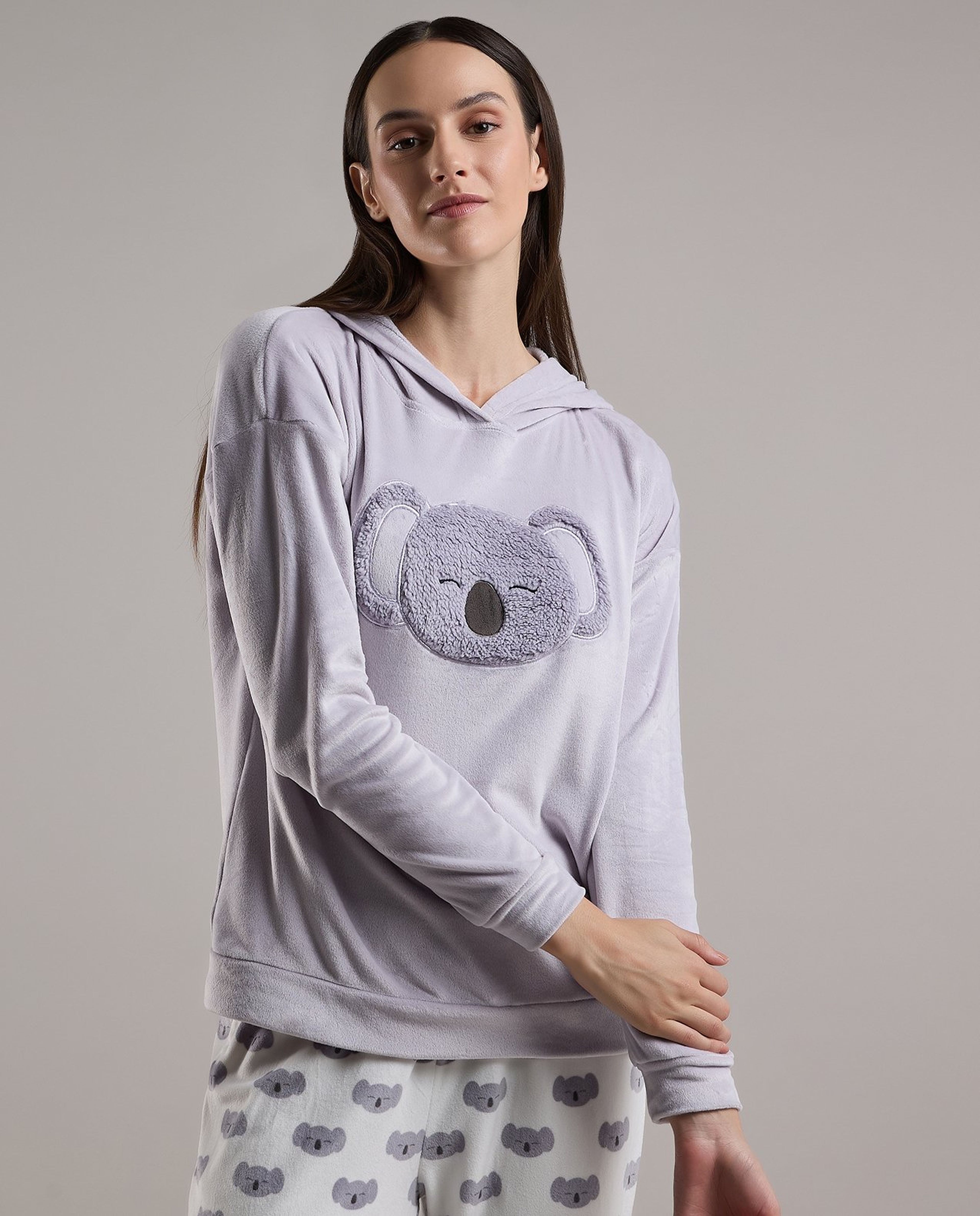 Printed Long Sleeves Pyjama Set