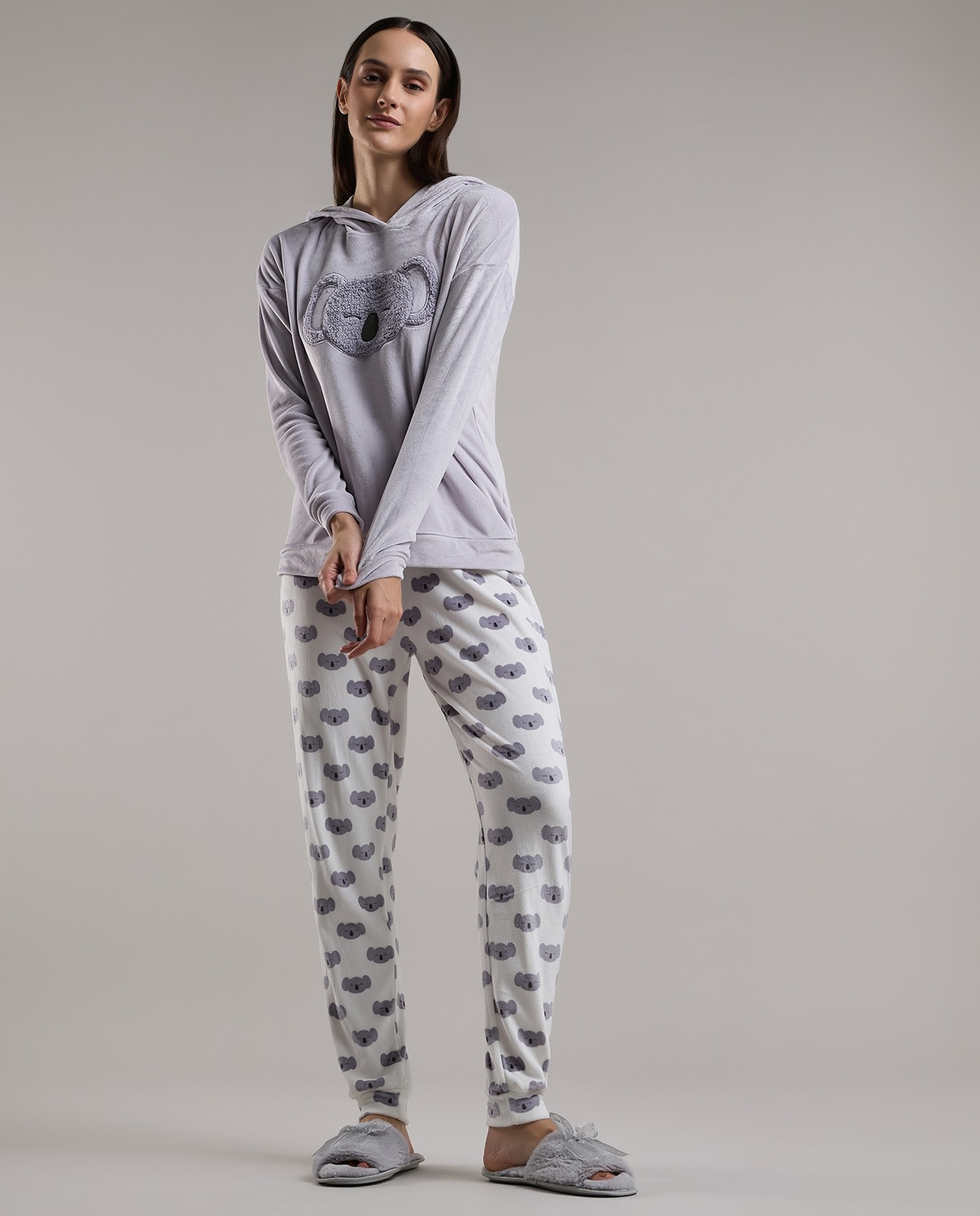 Printed Long Sleeves Pyjama Set