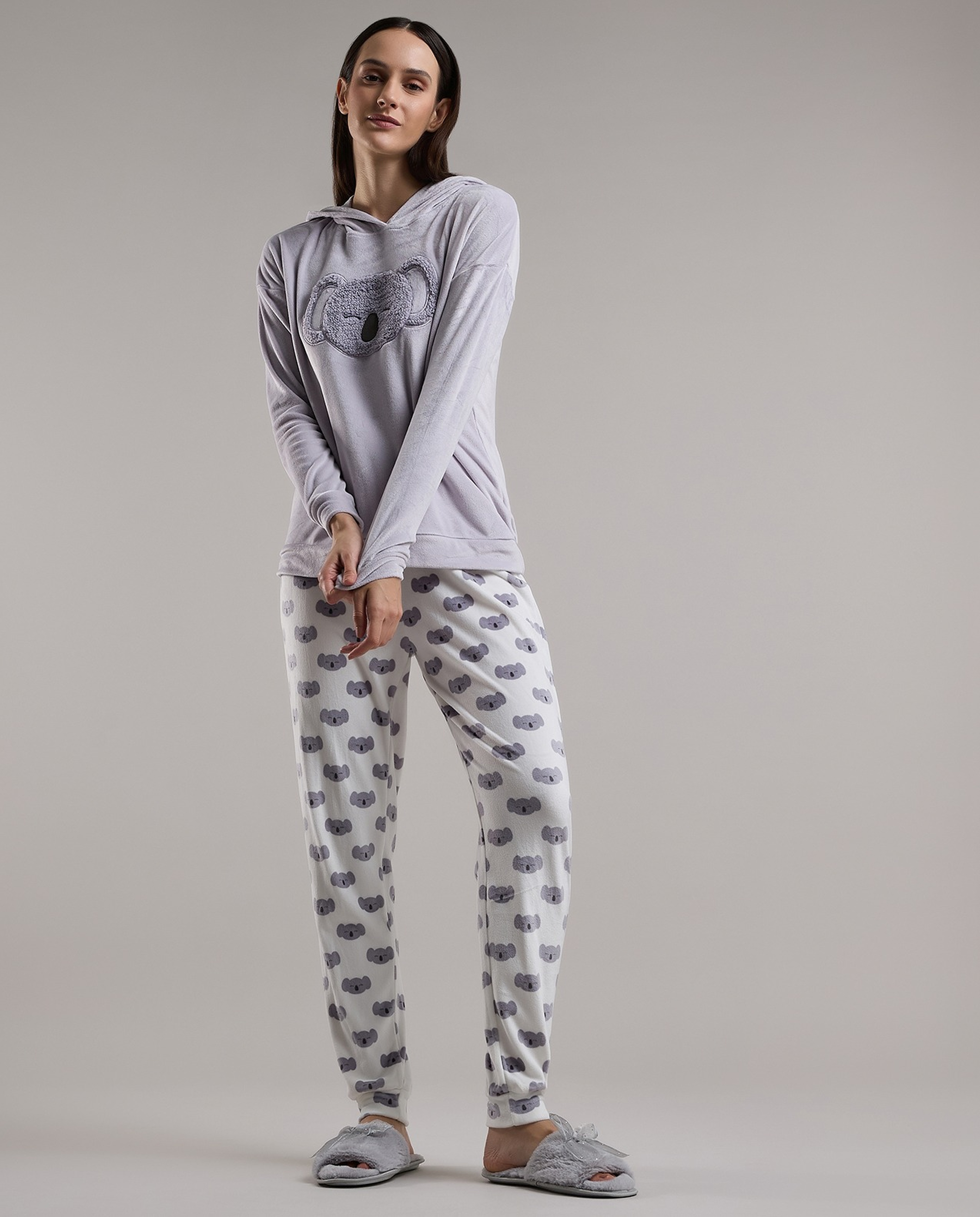 Printed Long Sleeves Pyjama Set