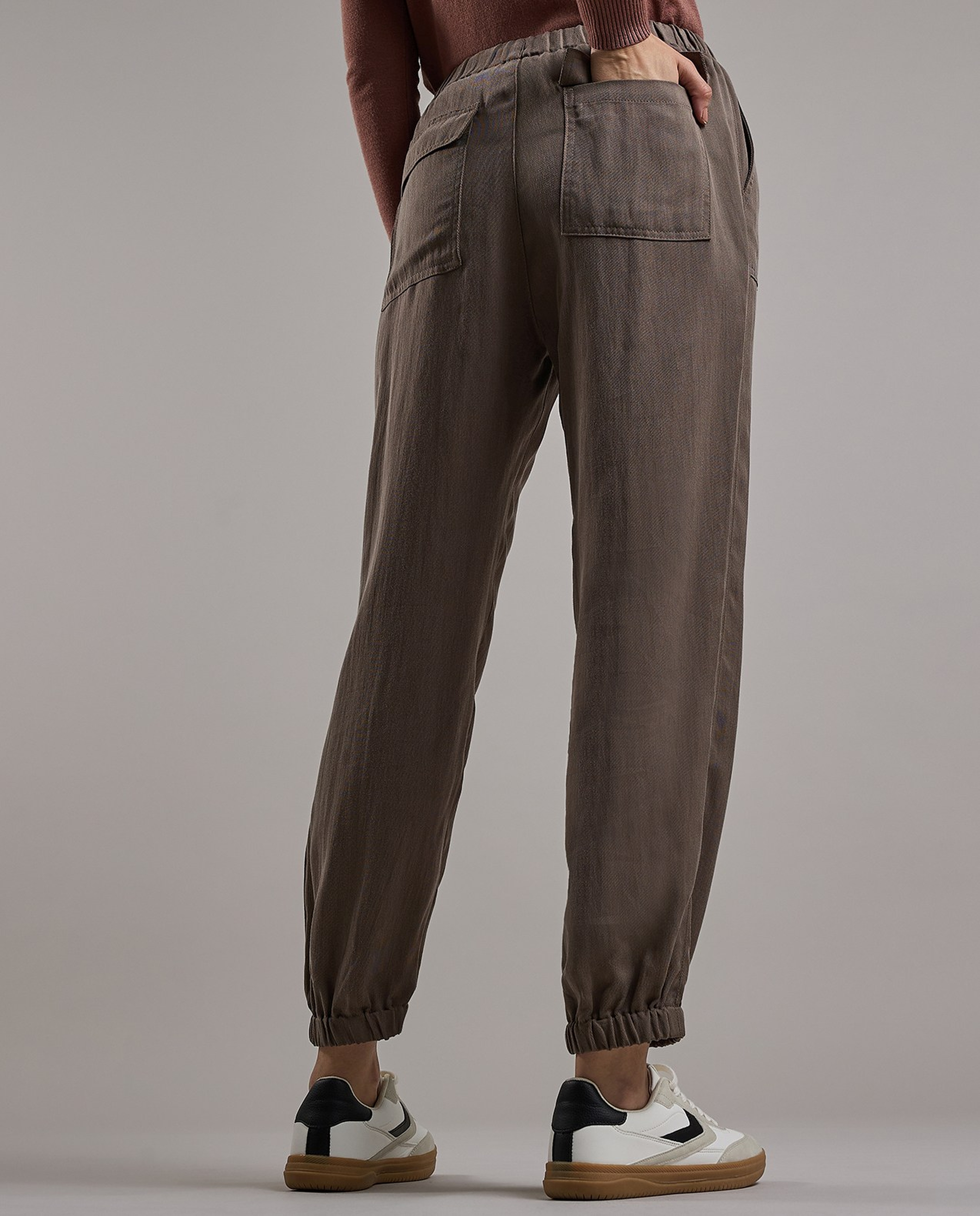 Textured Joggers with Drawstring Waist