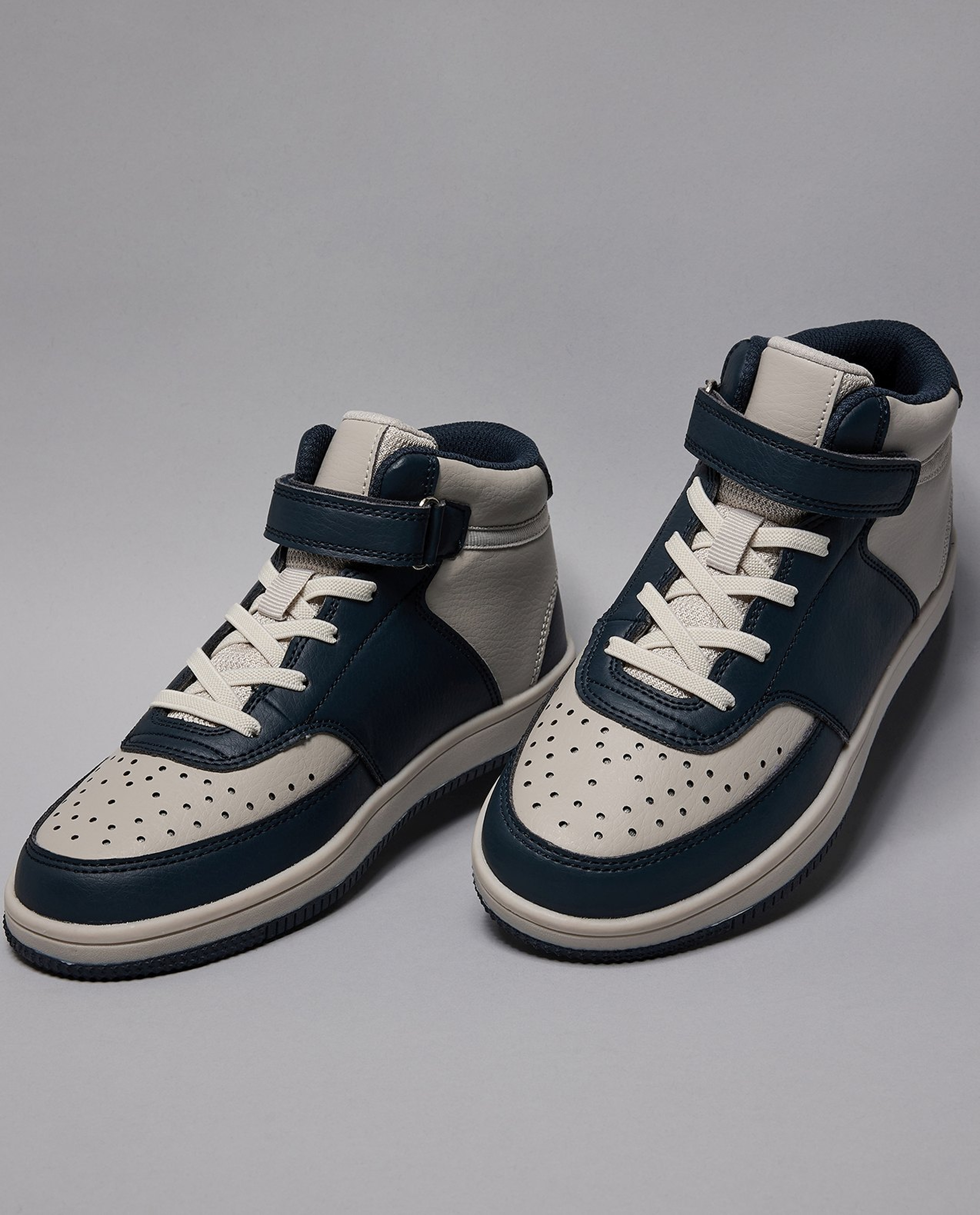 Color Block High Top Sneakers