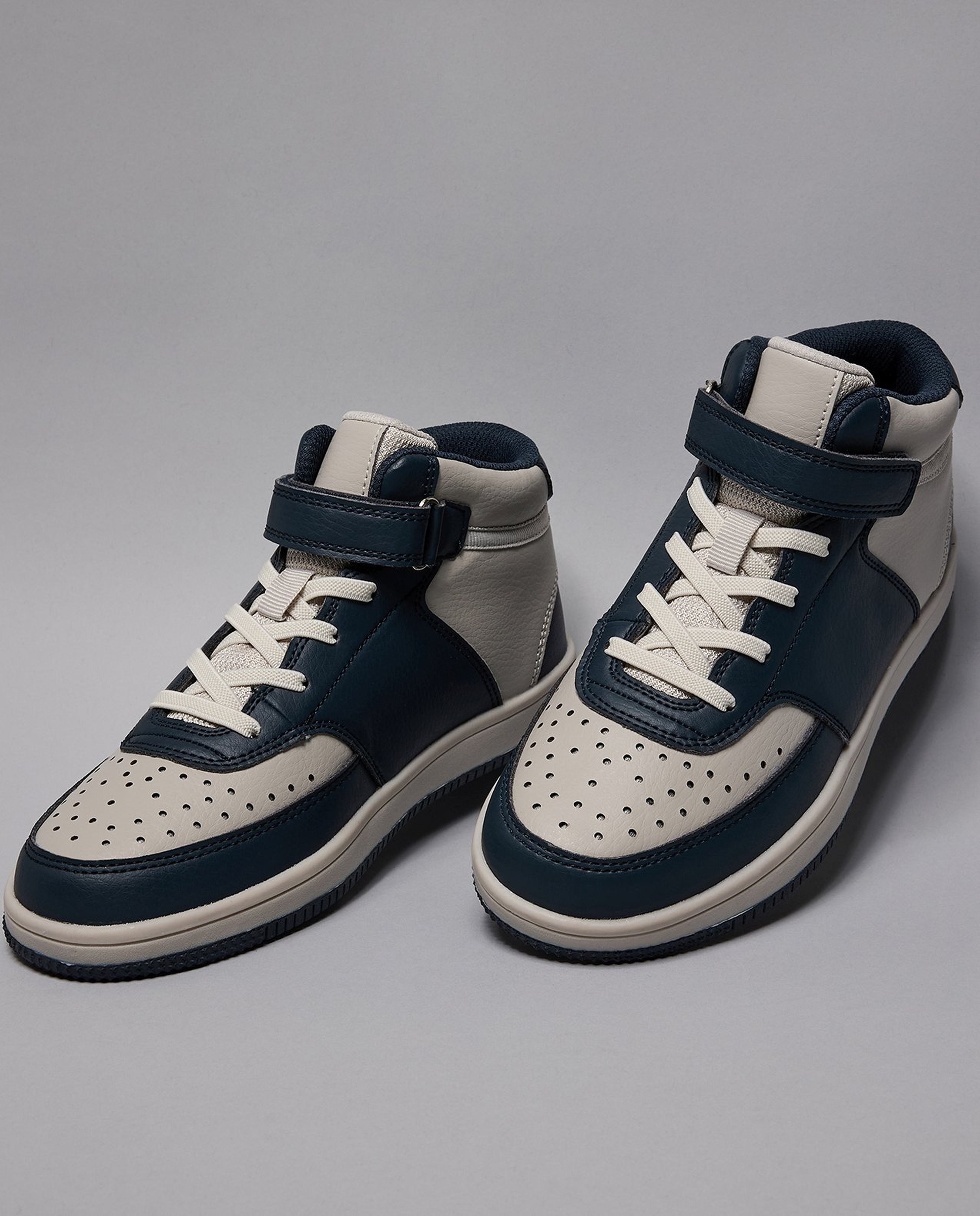 Color Block High Top Sneakers