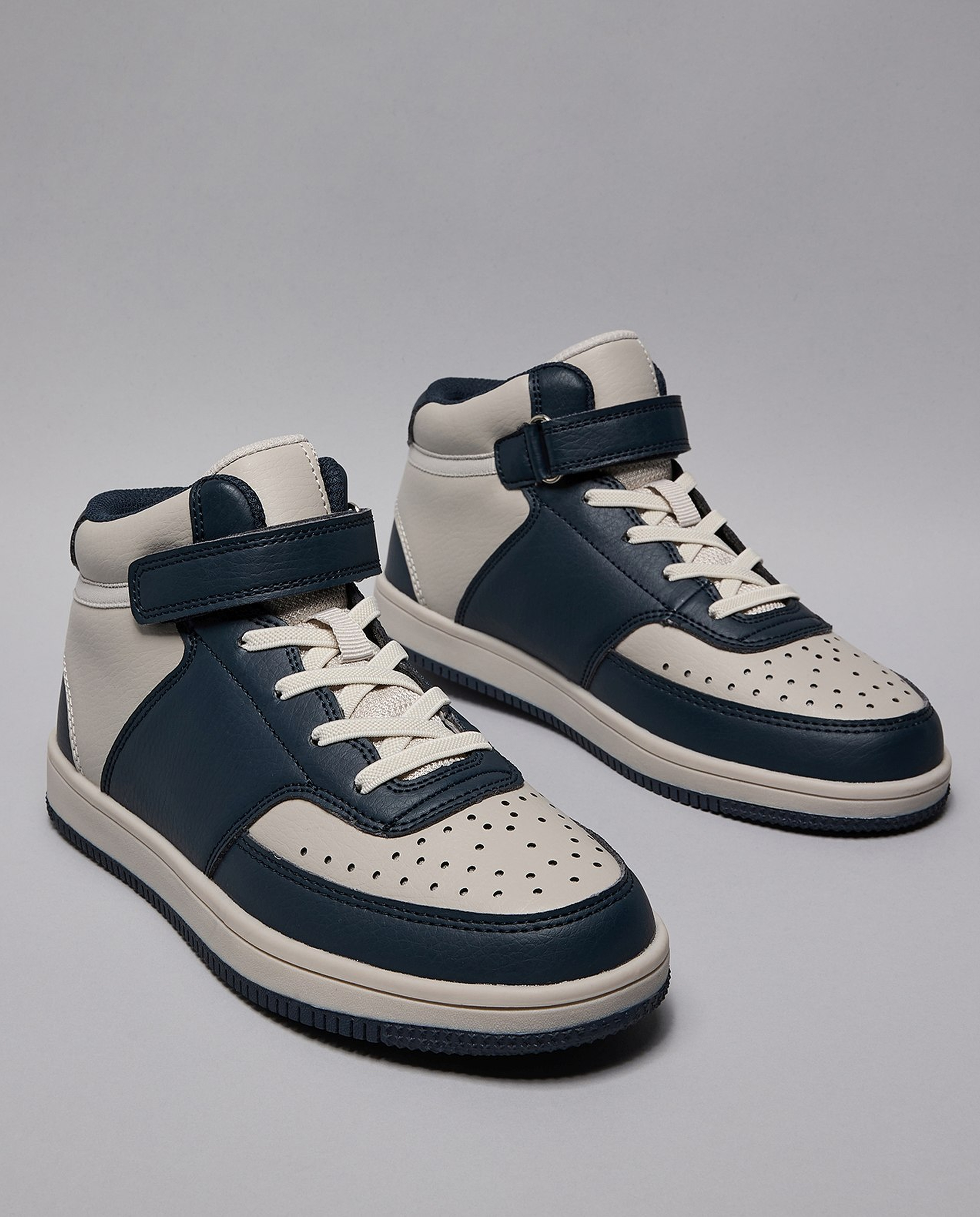 Color Block High Top Sneakers