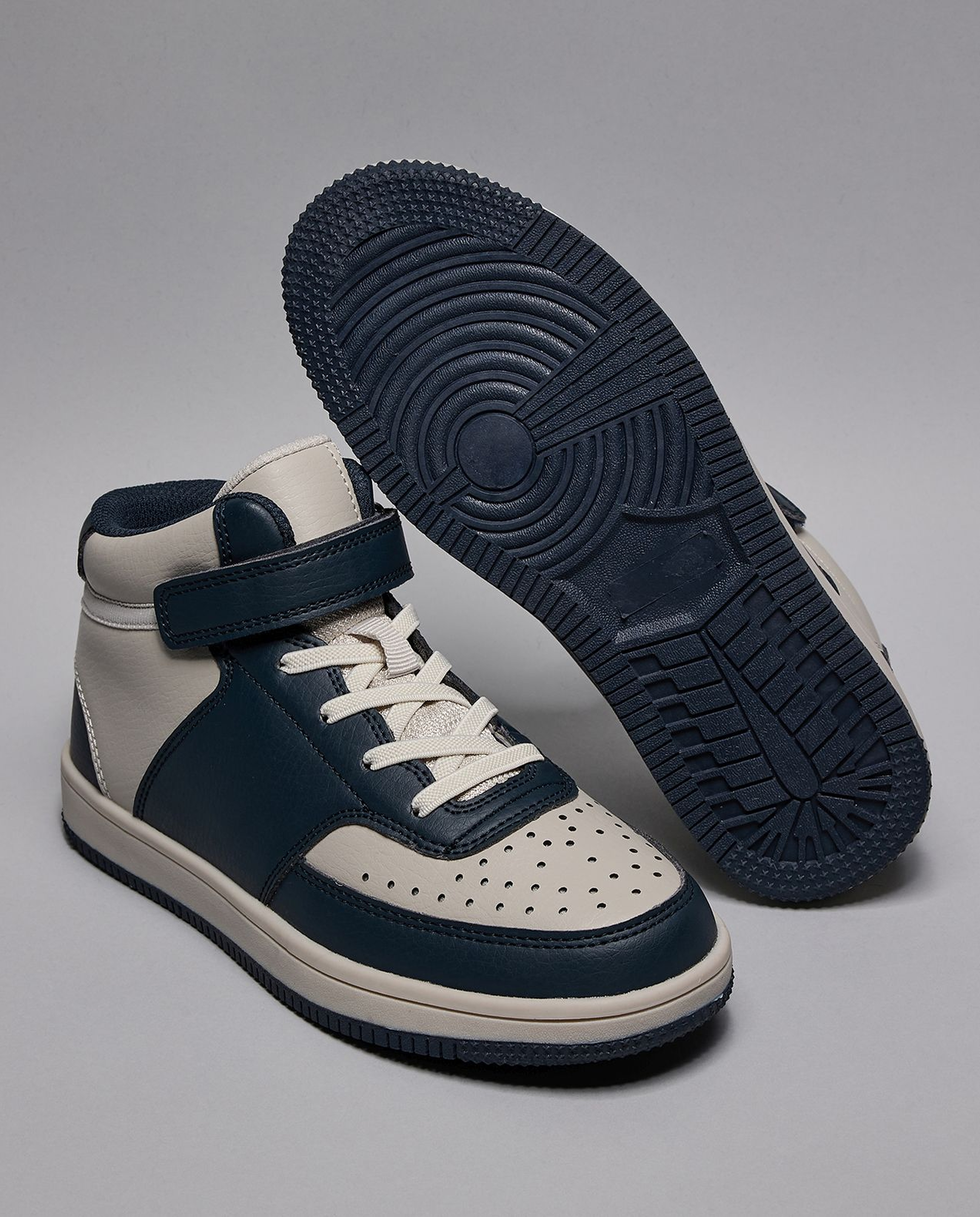 Color Block High Top Sneakers