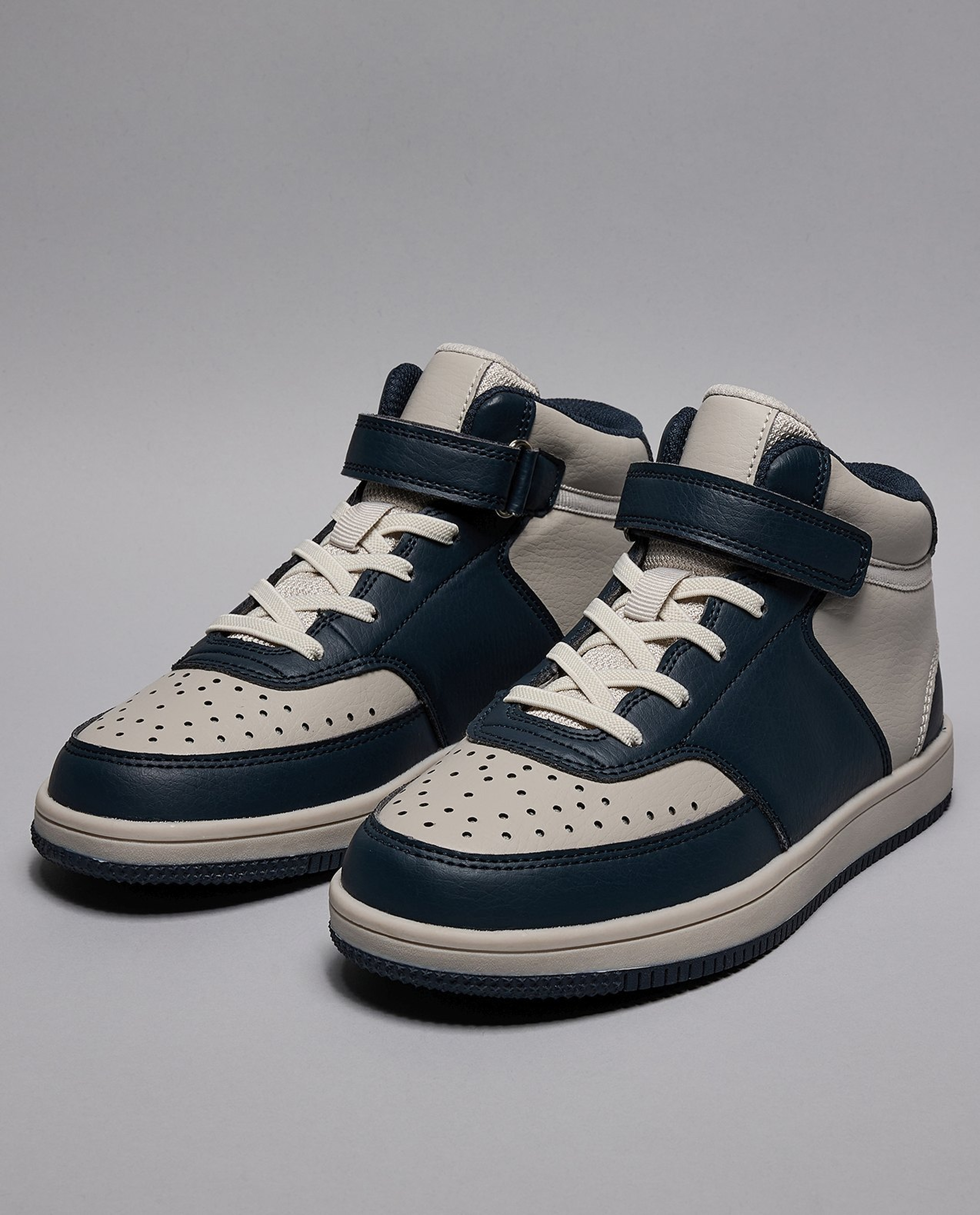 Color Block High Top Sneakers