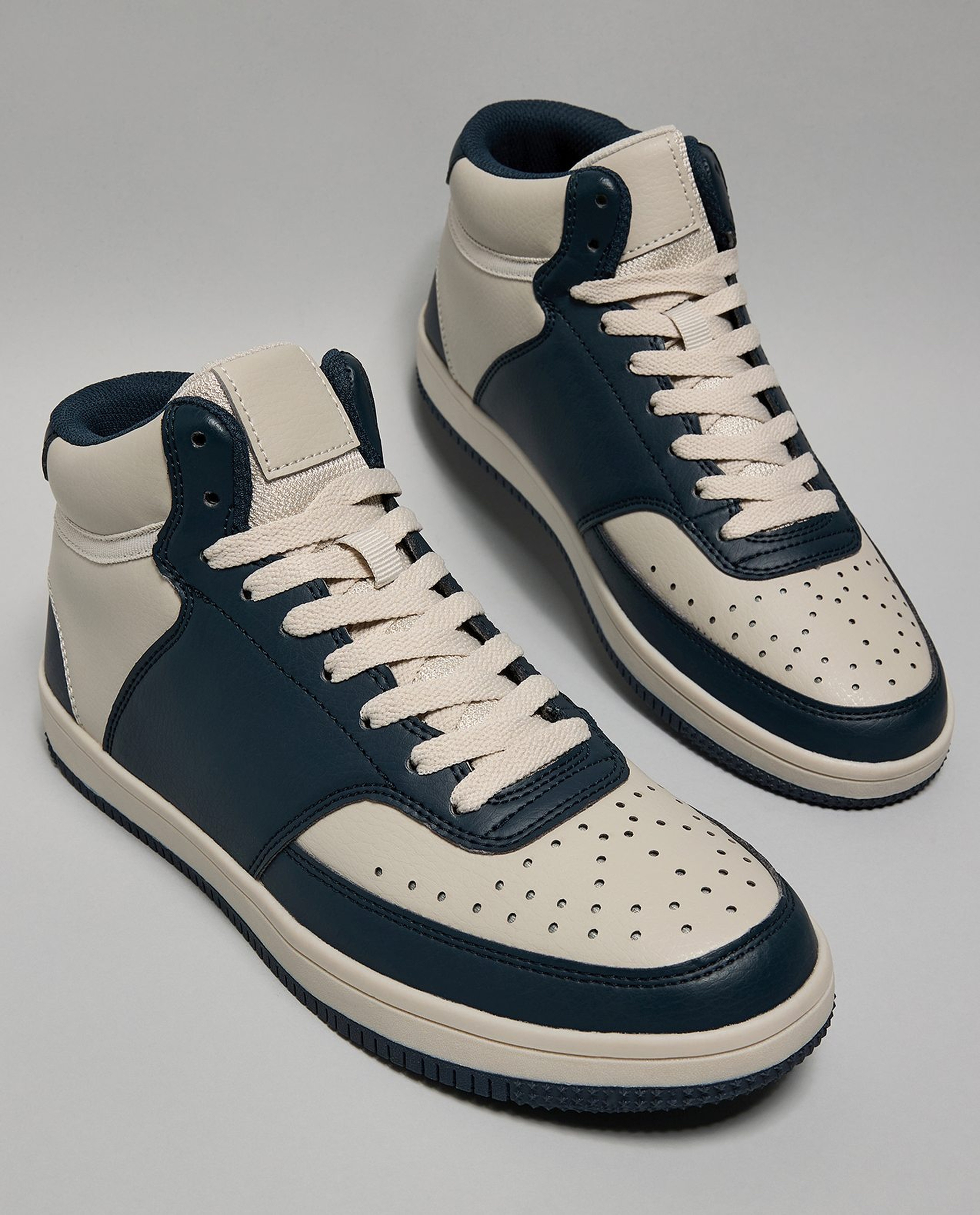 Color Block High Top Sneakers