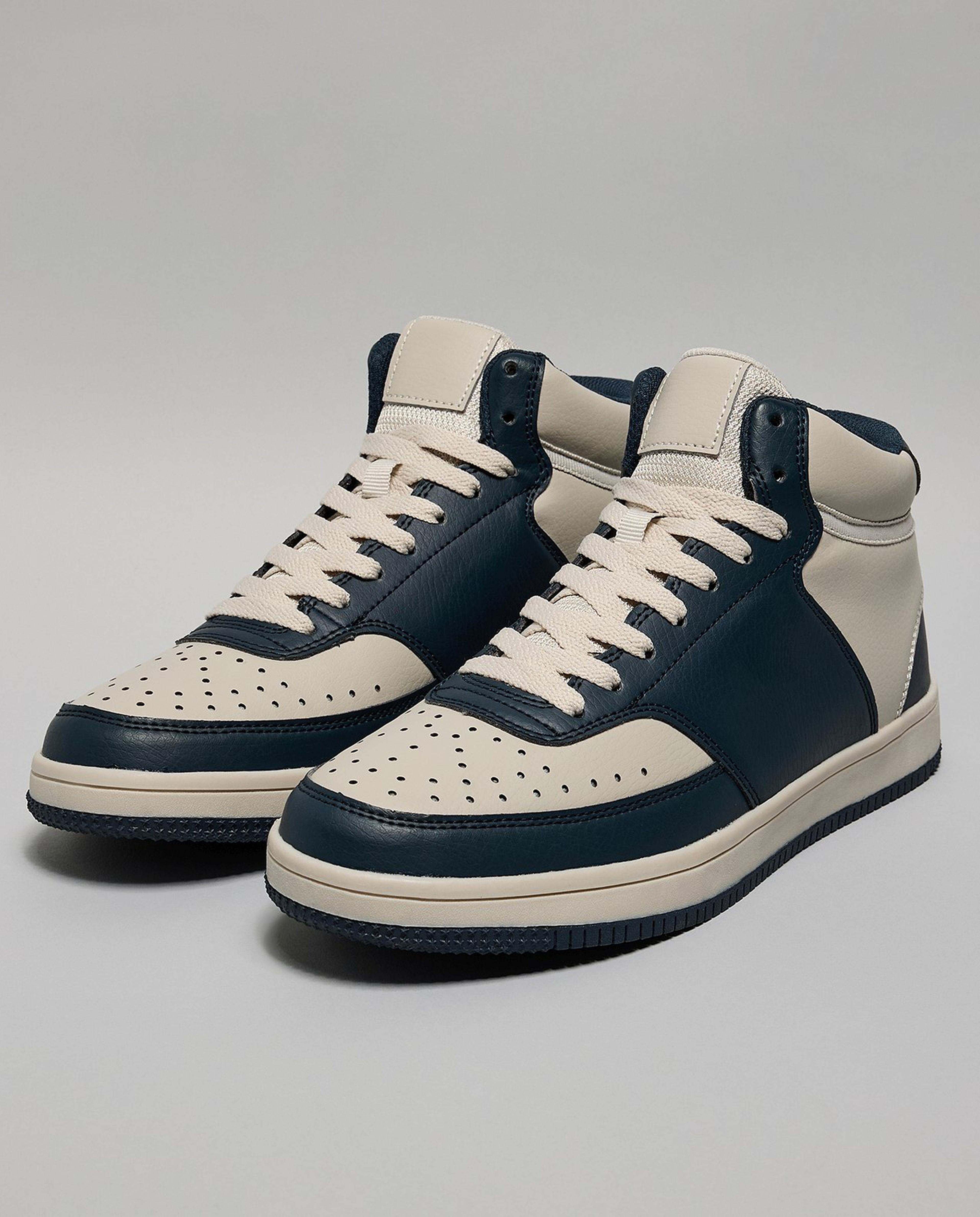 Color Block High Top Sneakers