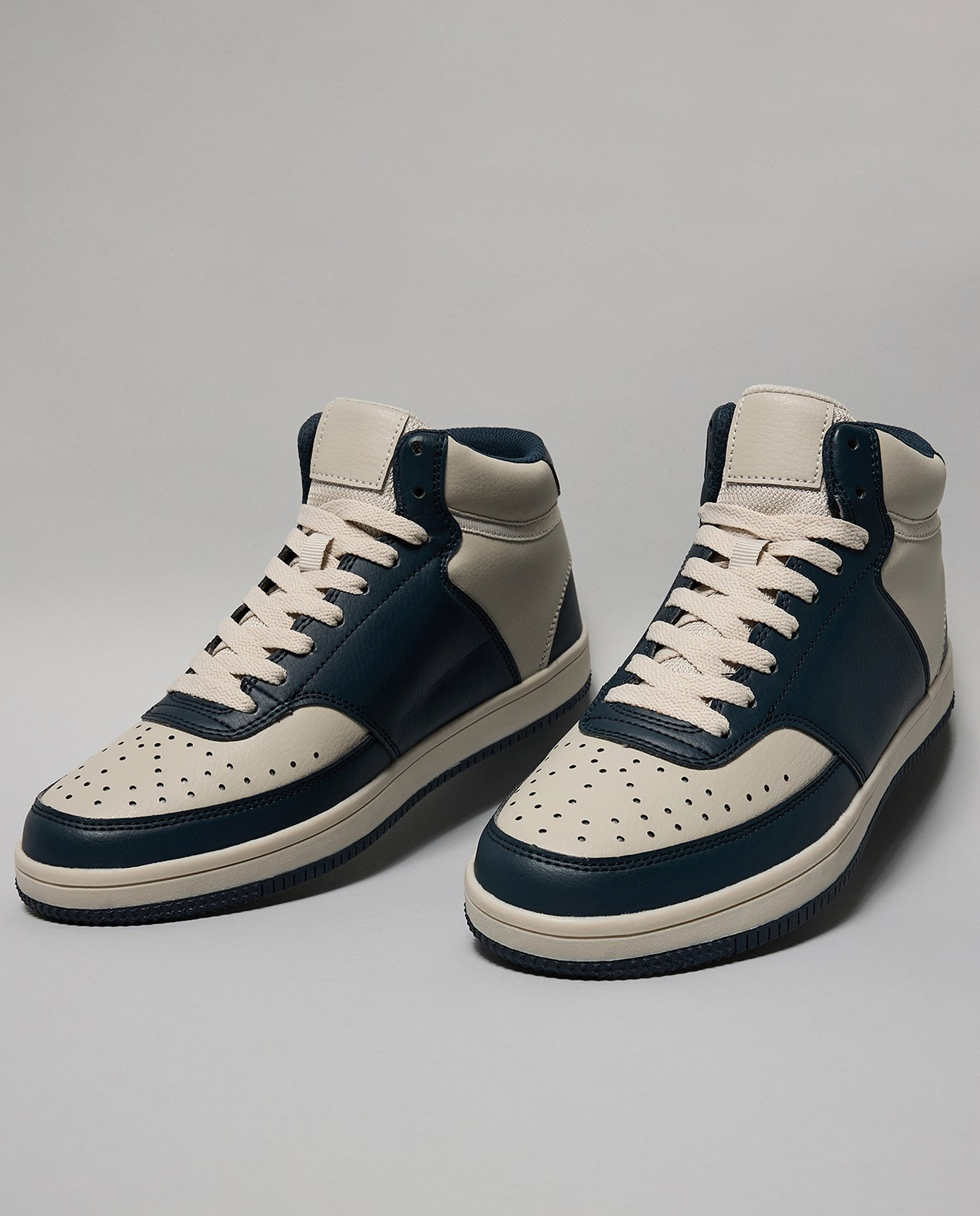 Color Block High Top Sneakers