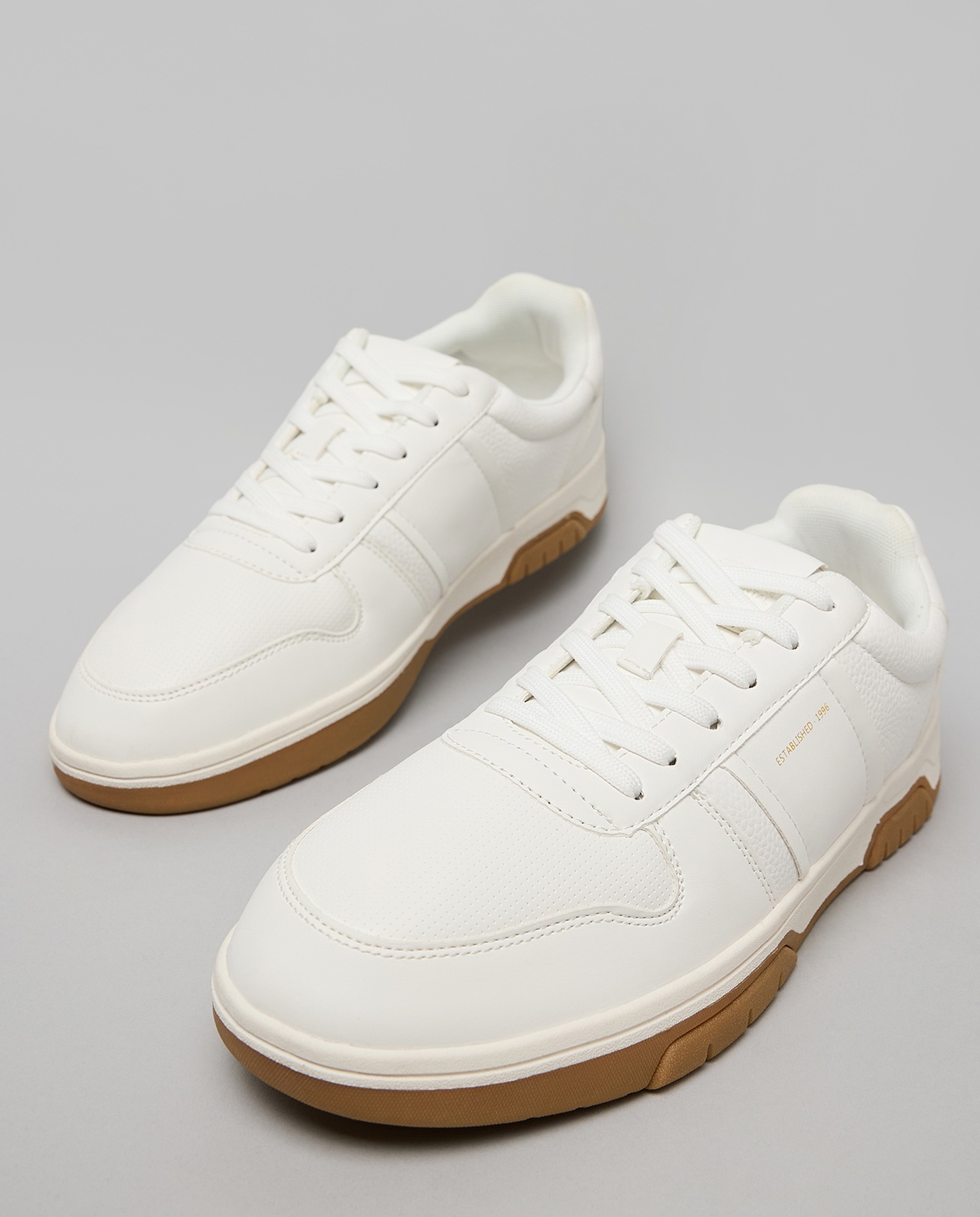 Textured Lace Up Sneakers