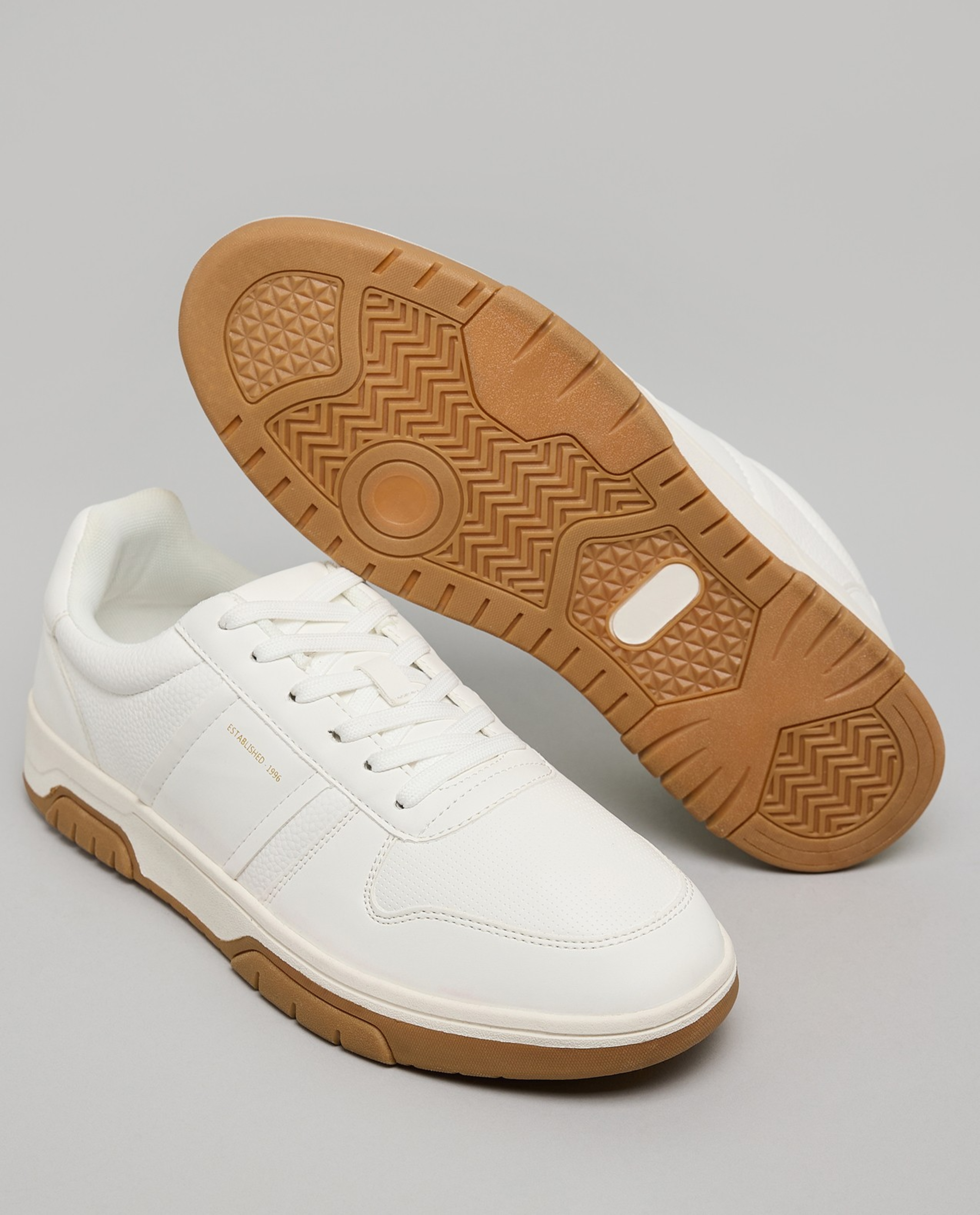 Textured Lace Up Sneakers