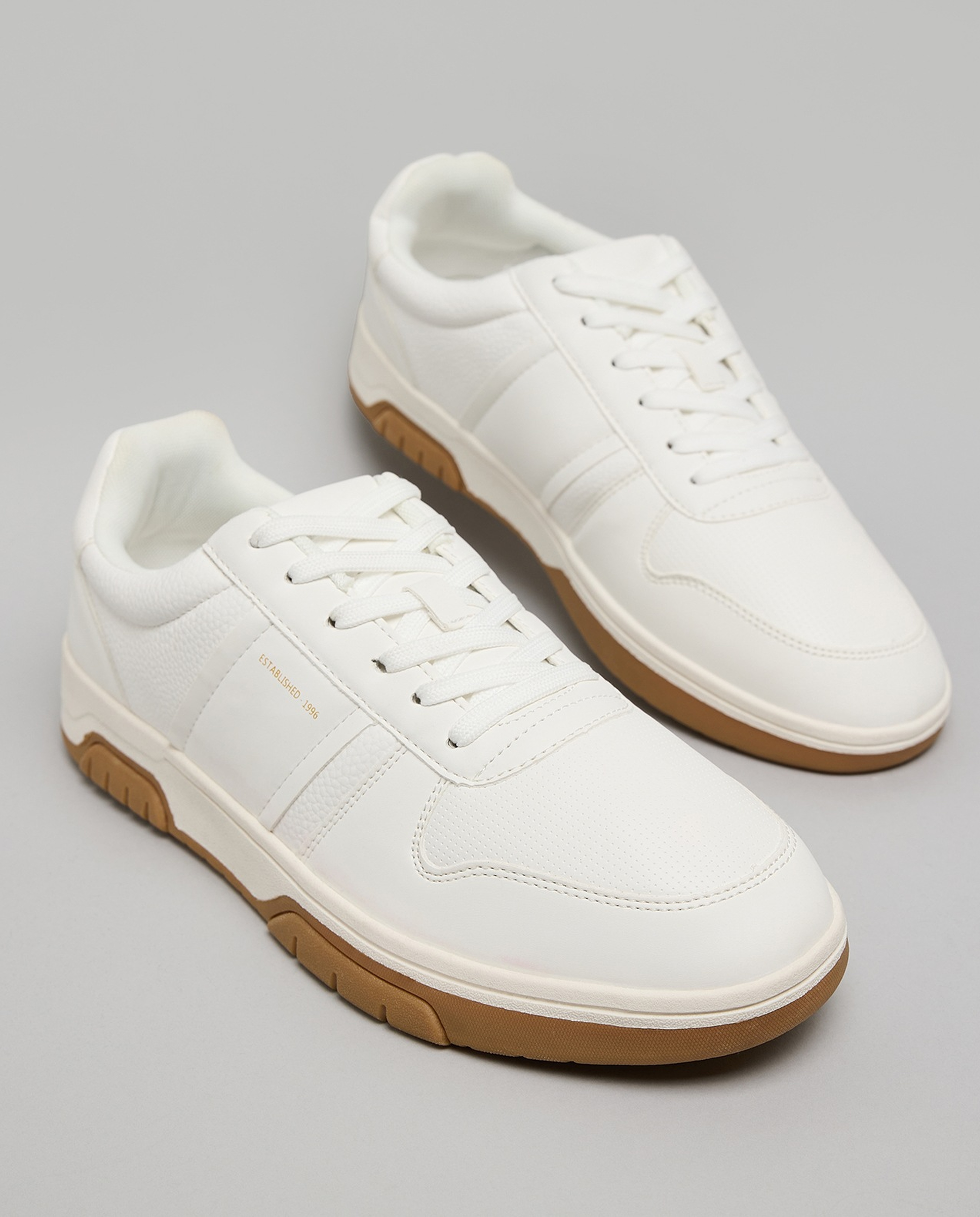 Textured Lace Up Sneakers