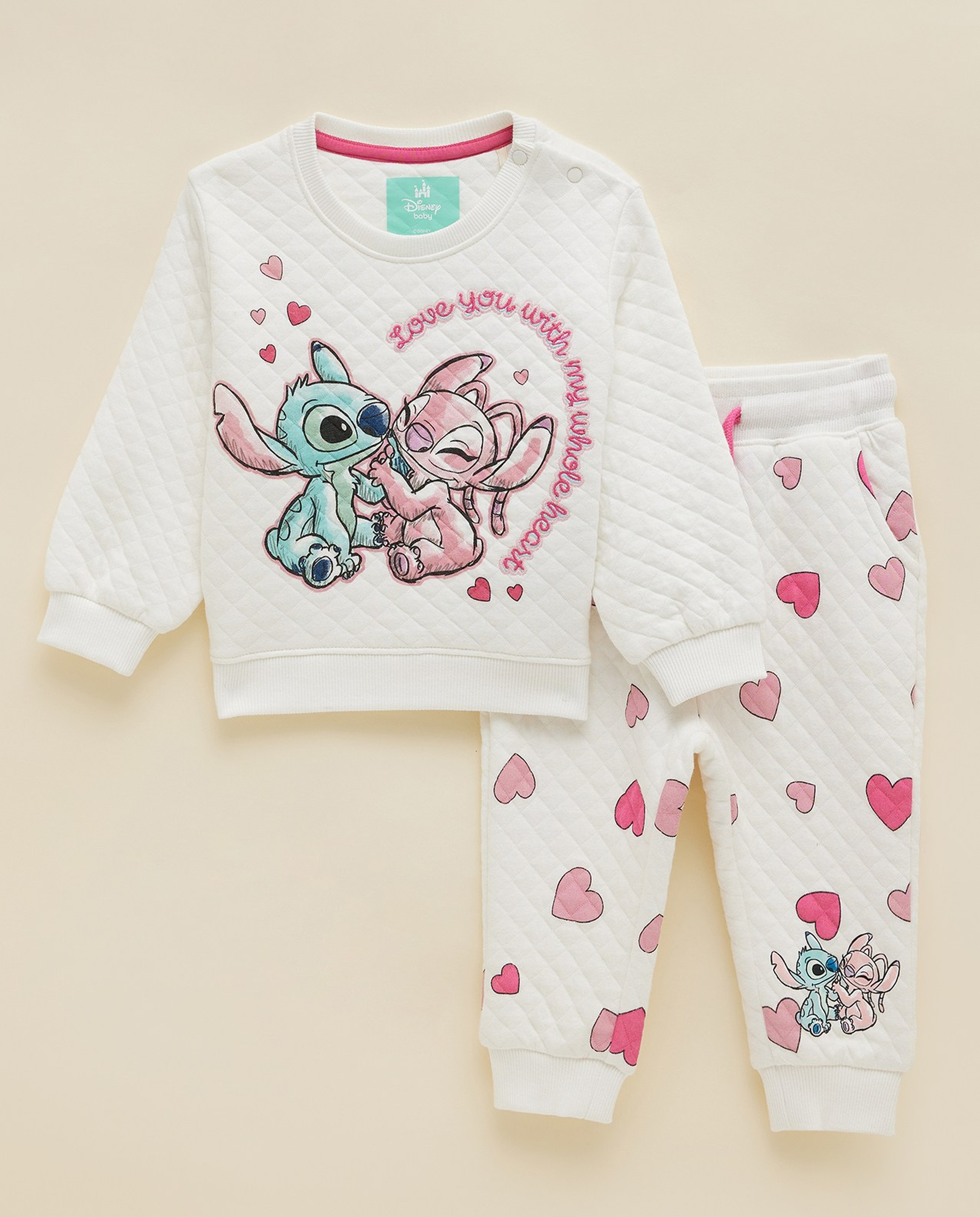 Stitch & Angle Print Clothing Set