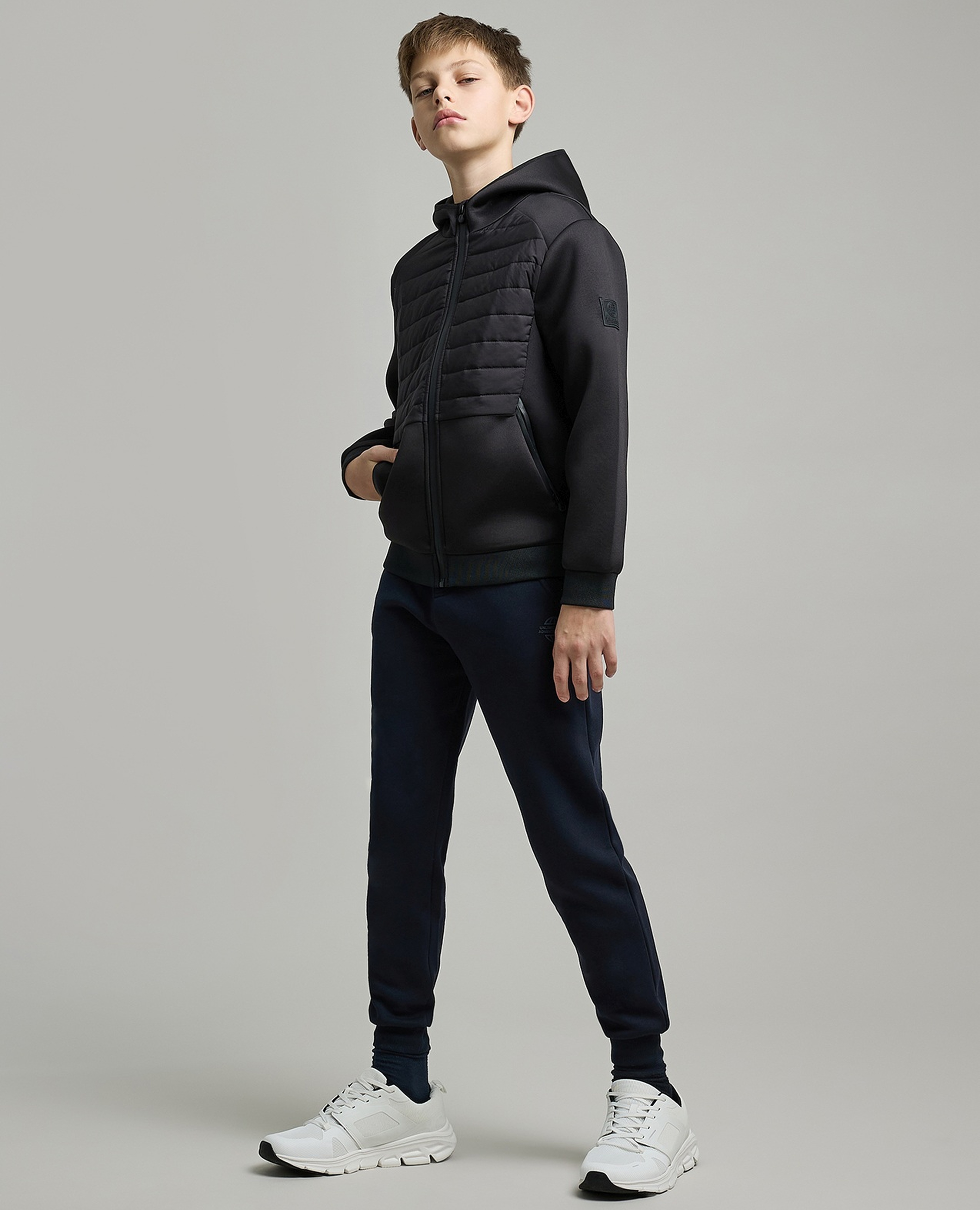 Solid Joggers with Drawstring Waist