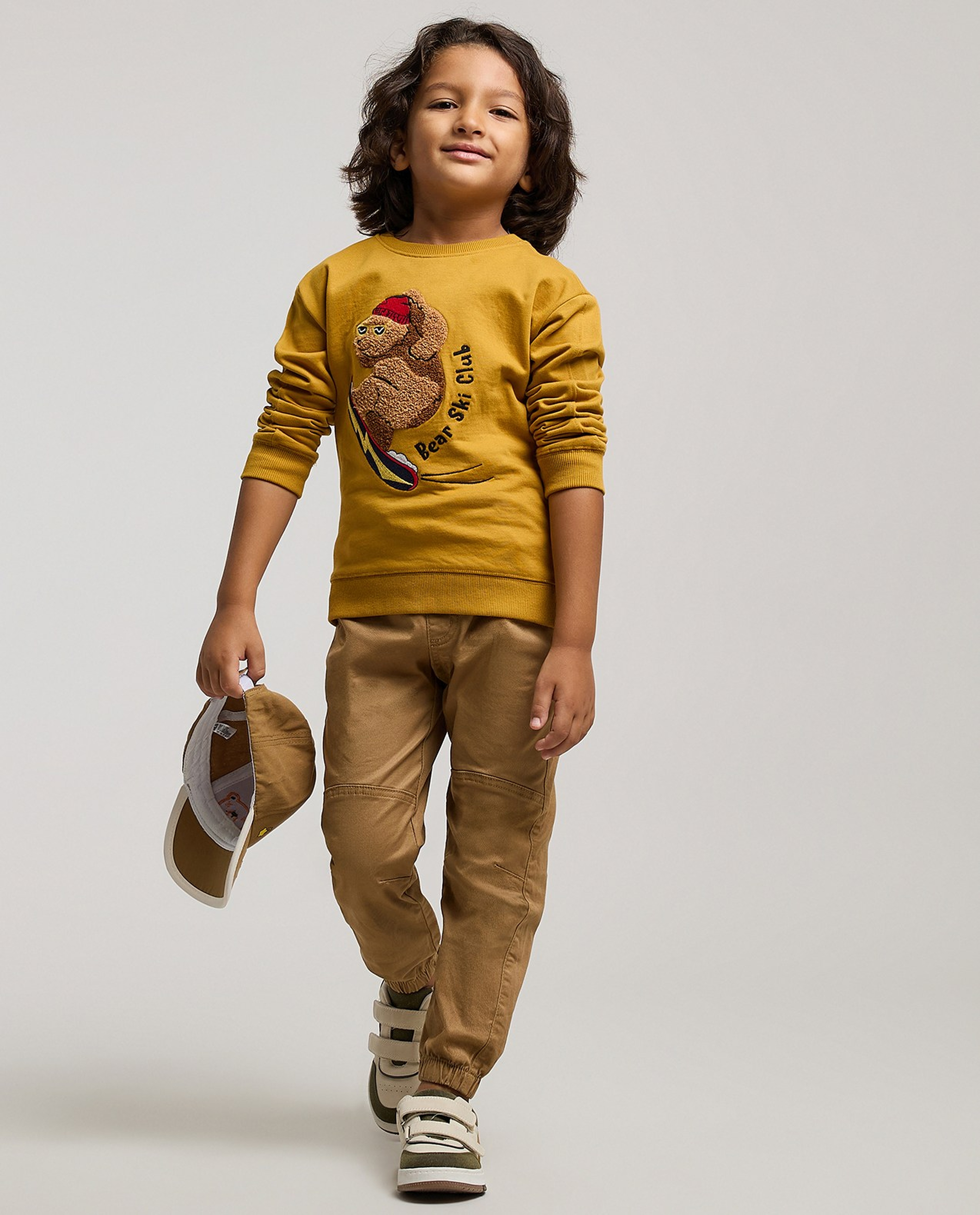 Solid Jogger Pants with Drawstring Waist