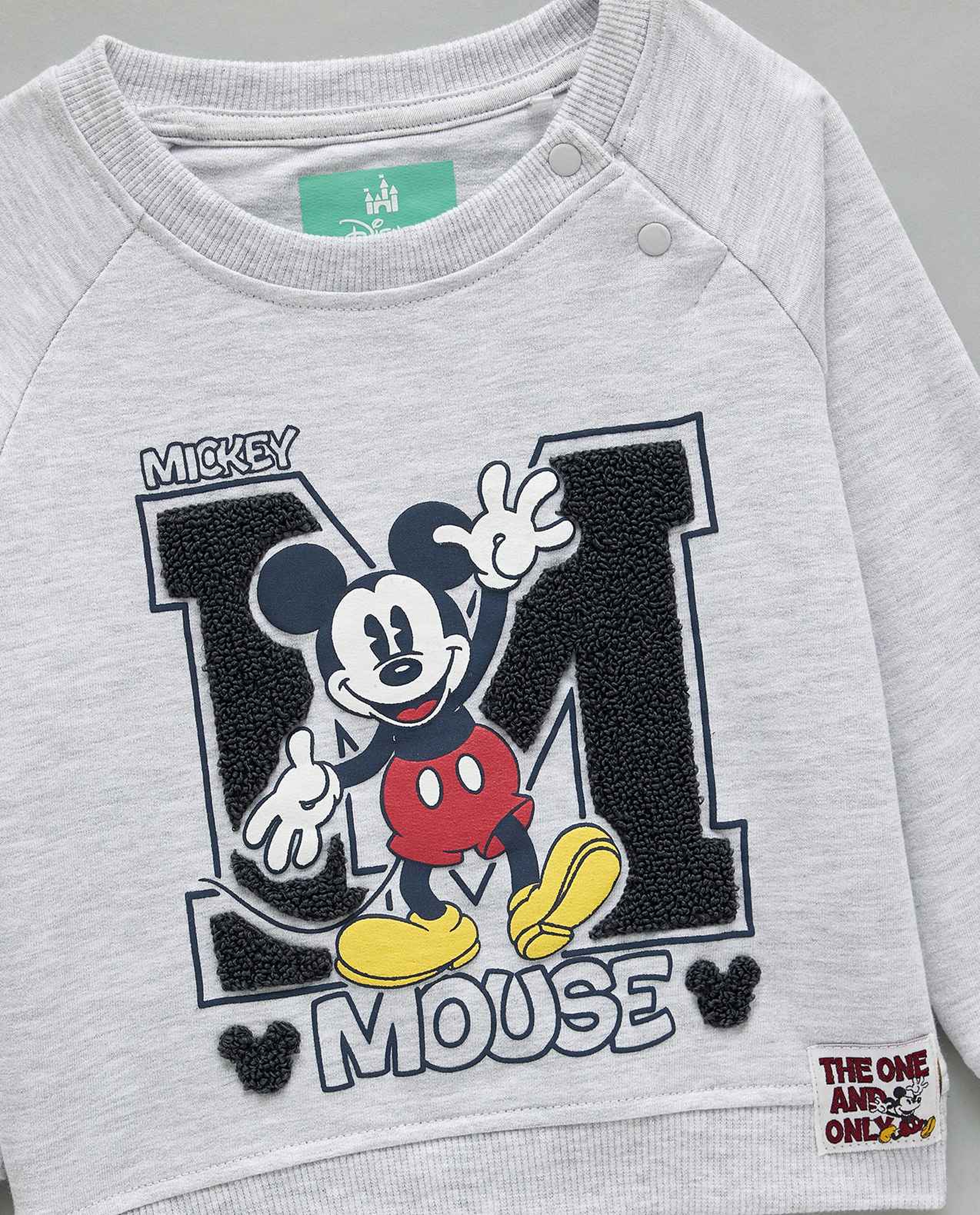 Mickey Mouse Printed Sweatshirt and Jogger Set