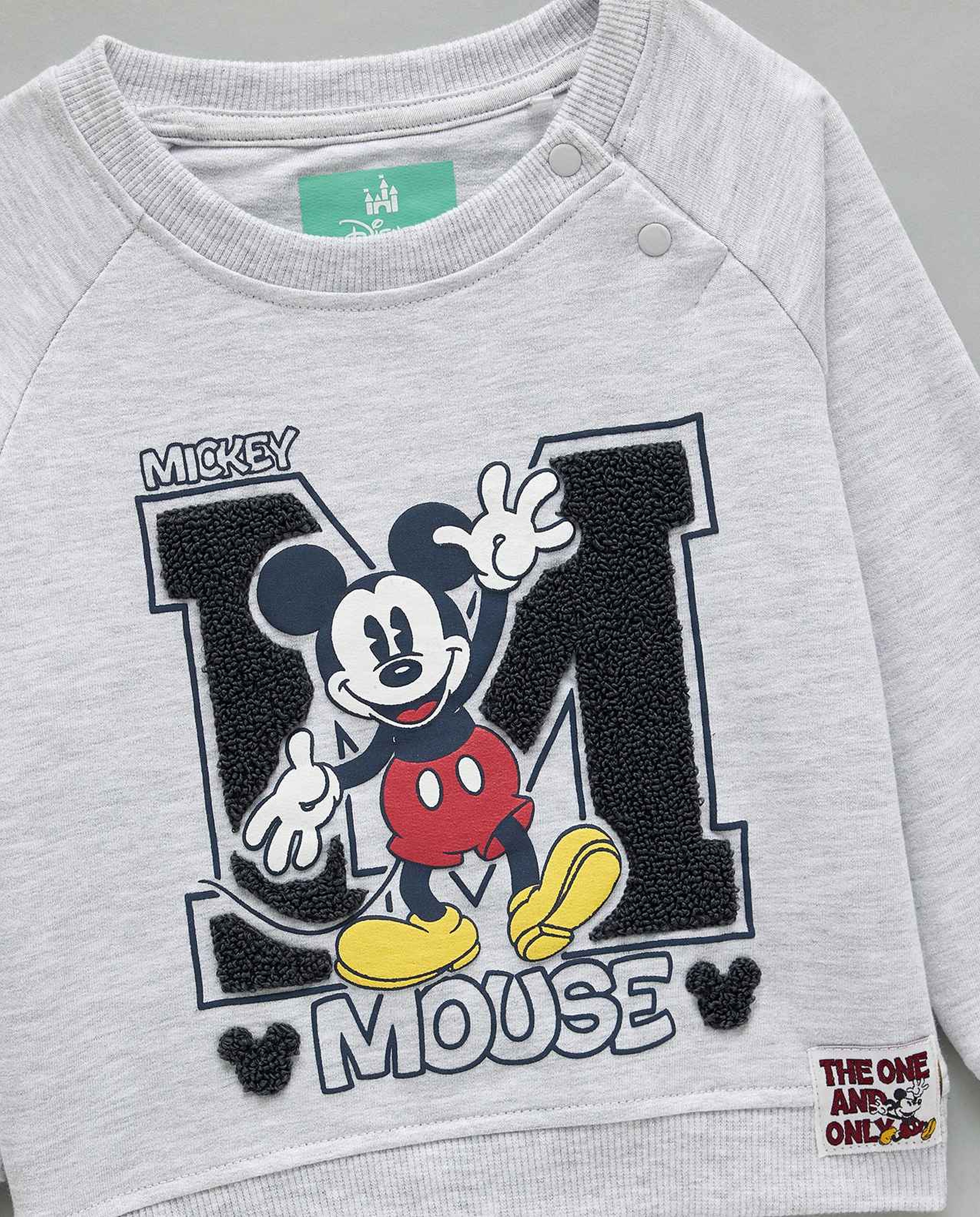 Mickey Mouse Printed Sweatshirt and Jogger Set