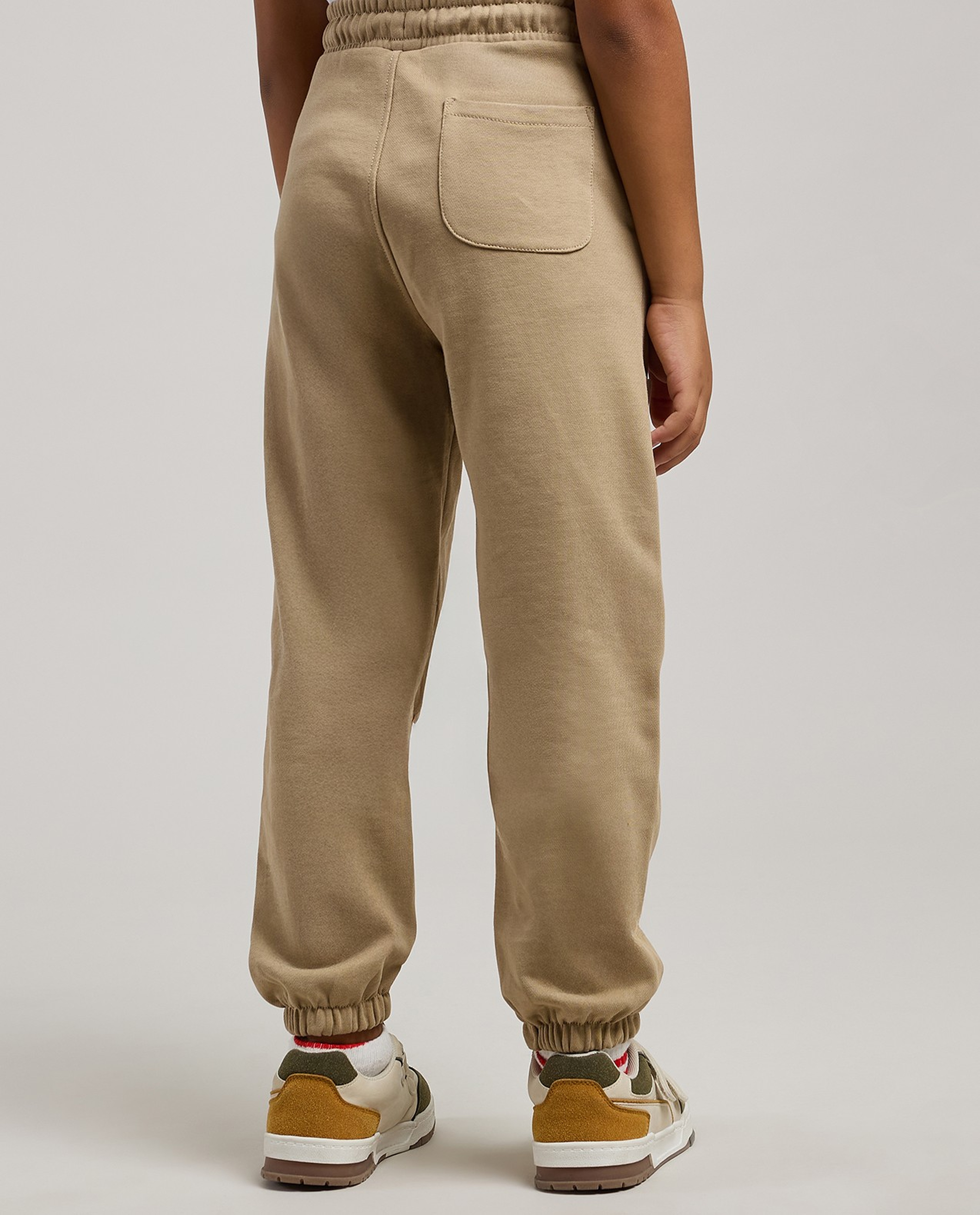 Solid Jogger Pants with Drawstring Waist