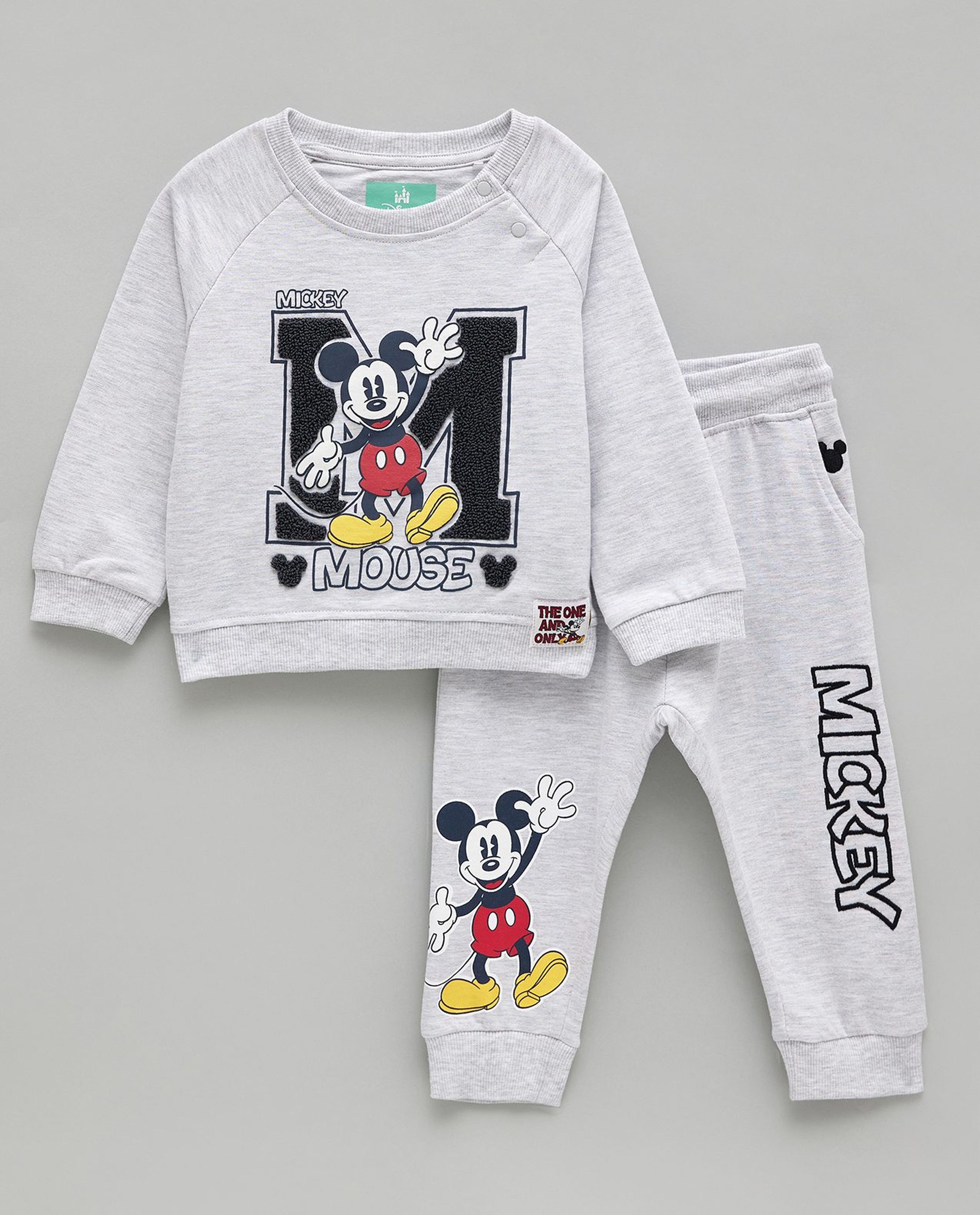 Mickey Mouse Printed Sweatshirt and Jogger Set