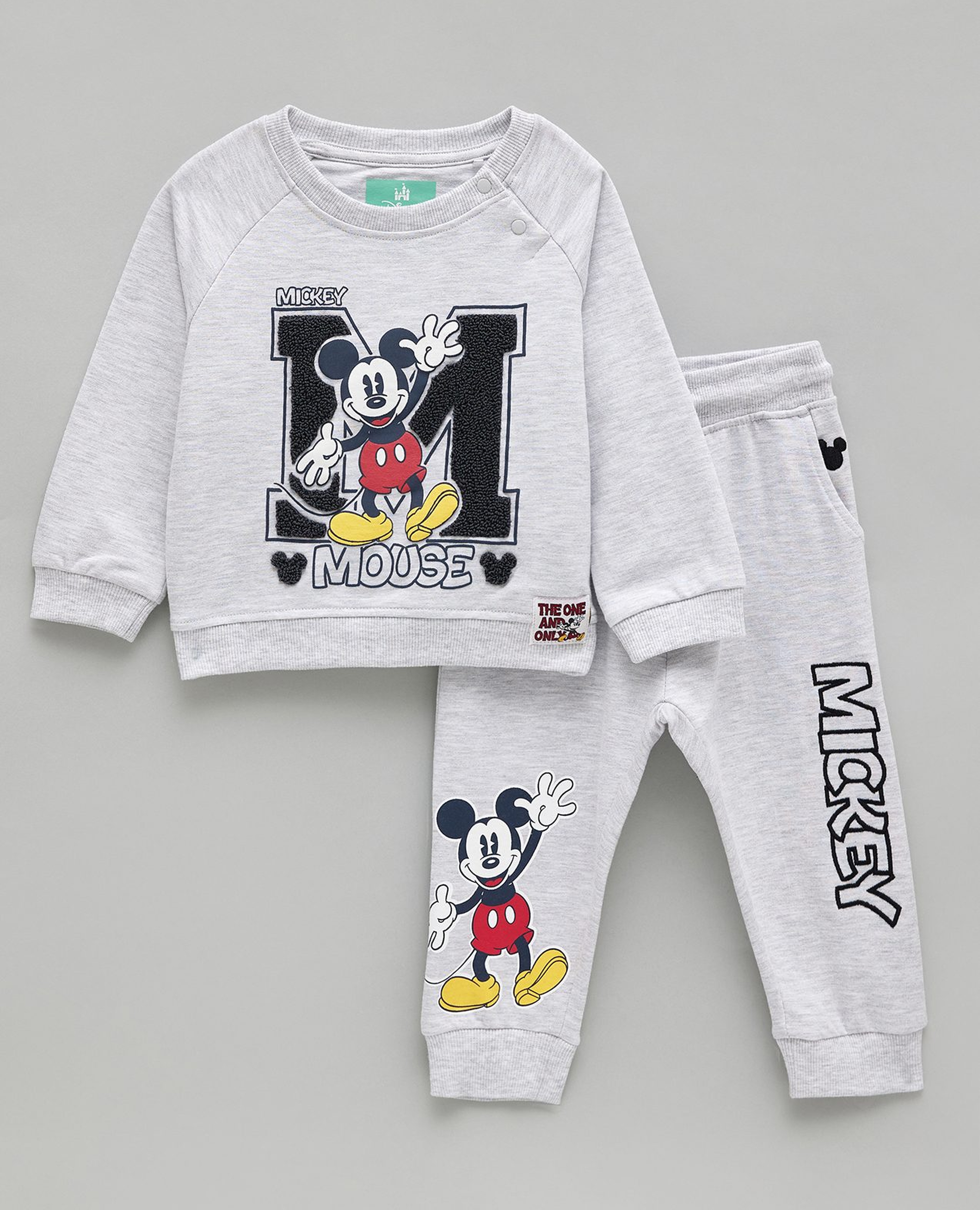 Mickey Mouse Printed Sweatshirt and Jogger Set