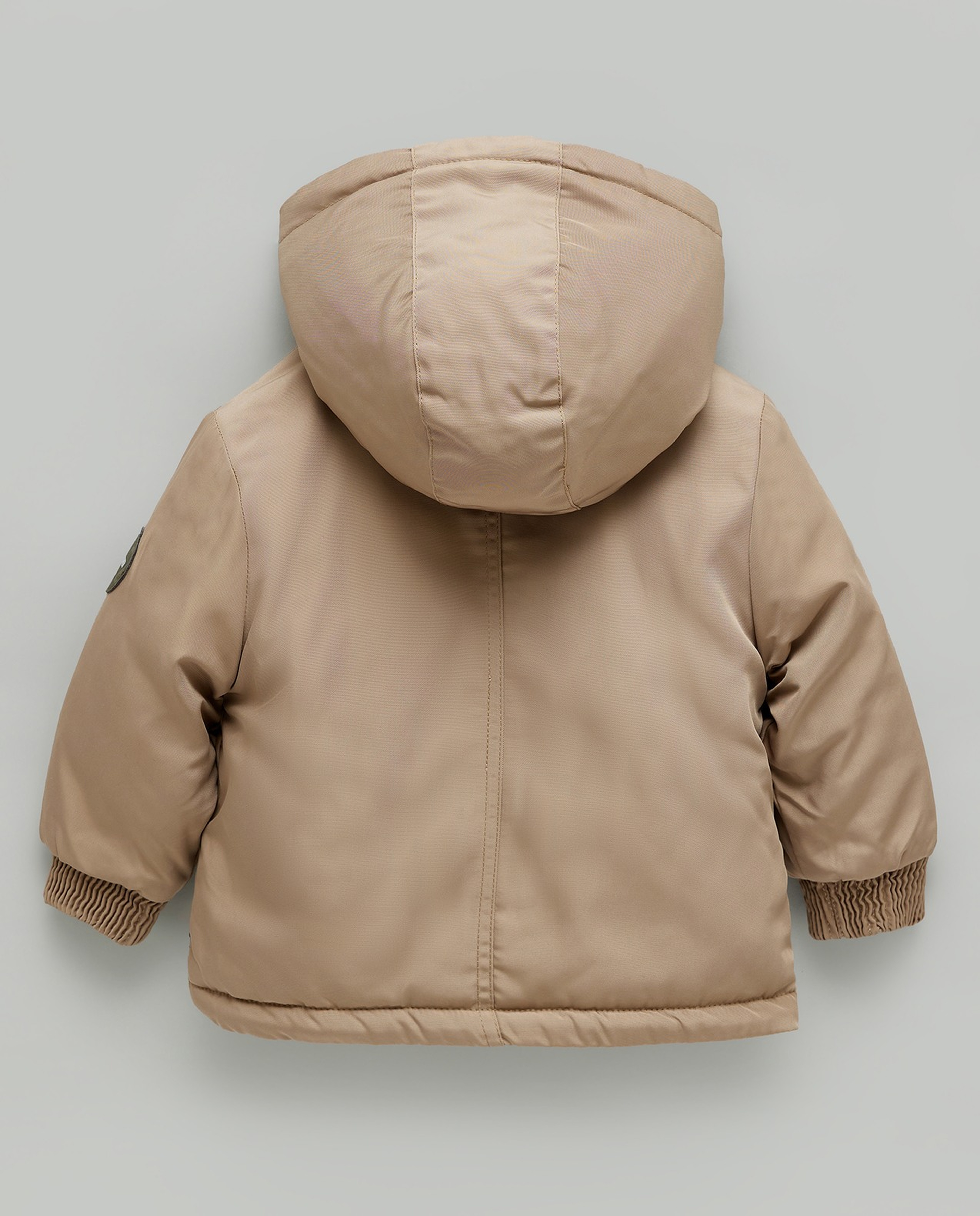 Pocket Detail Hooded Jacket with Long Sleeves