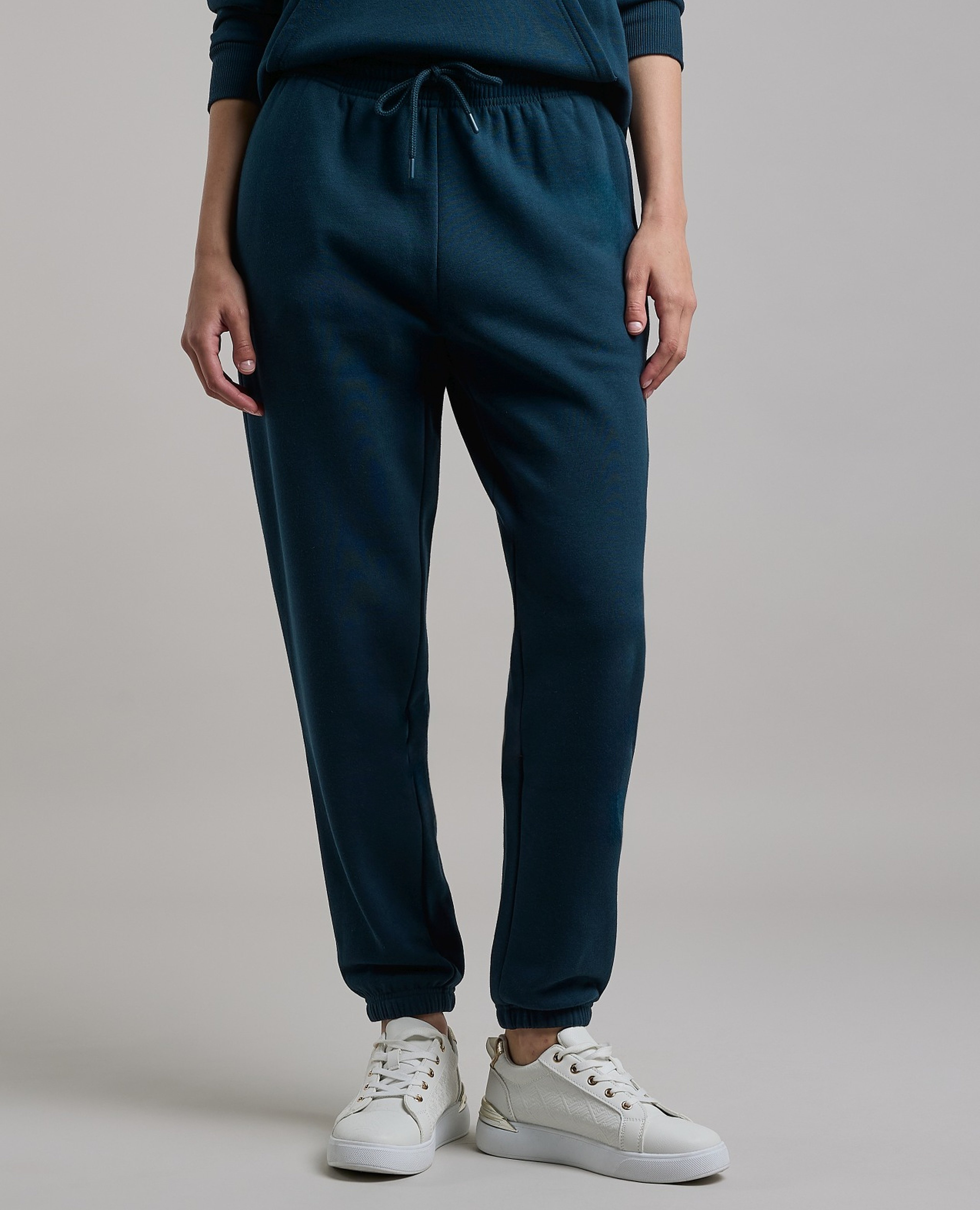 Solid Joggers with Drawstring Waist